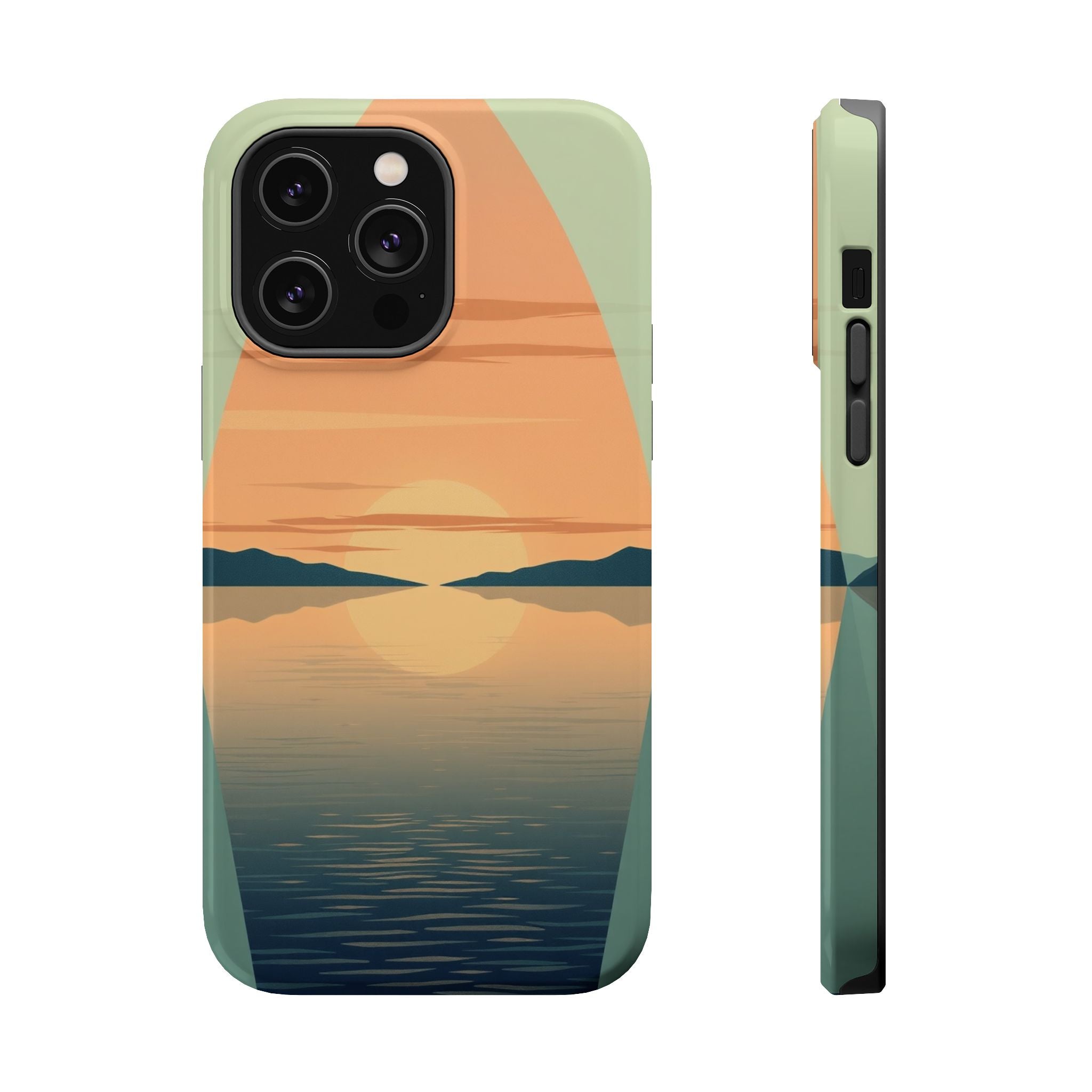 iPhone Sage And Ivory Lake at Twilight Slim Everyday Designer Case · iPhone Case