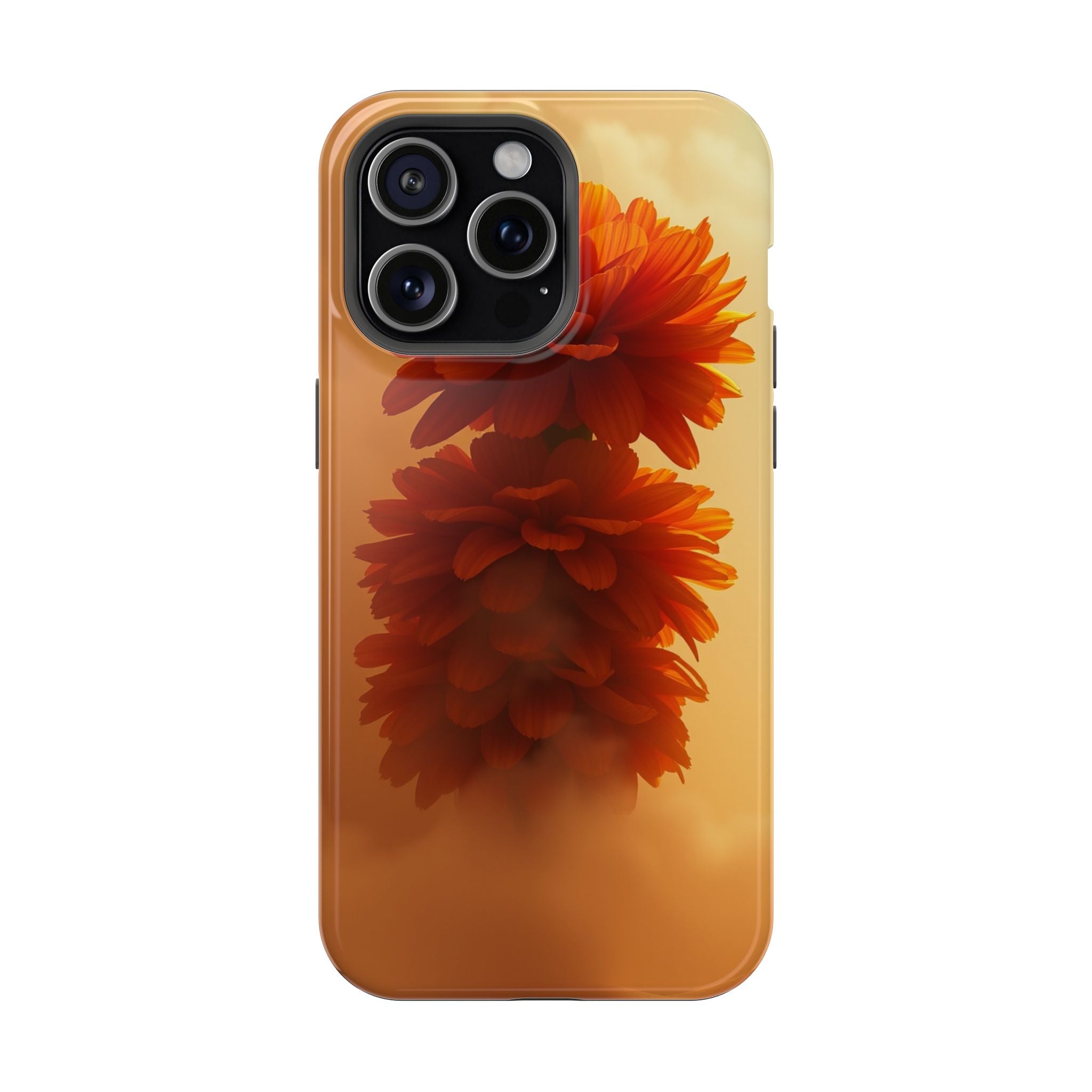 iPhone Ranunculus Stack 3D Digital Bold Modern Everyday Snap Case · iPhone Case