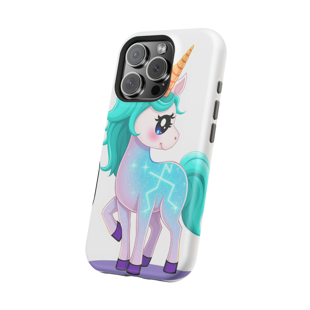 iPhone Turquoise Sparkle Unicorn Kids Fun iPhone Phone Case Gift · iPhone Case