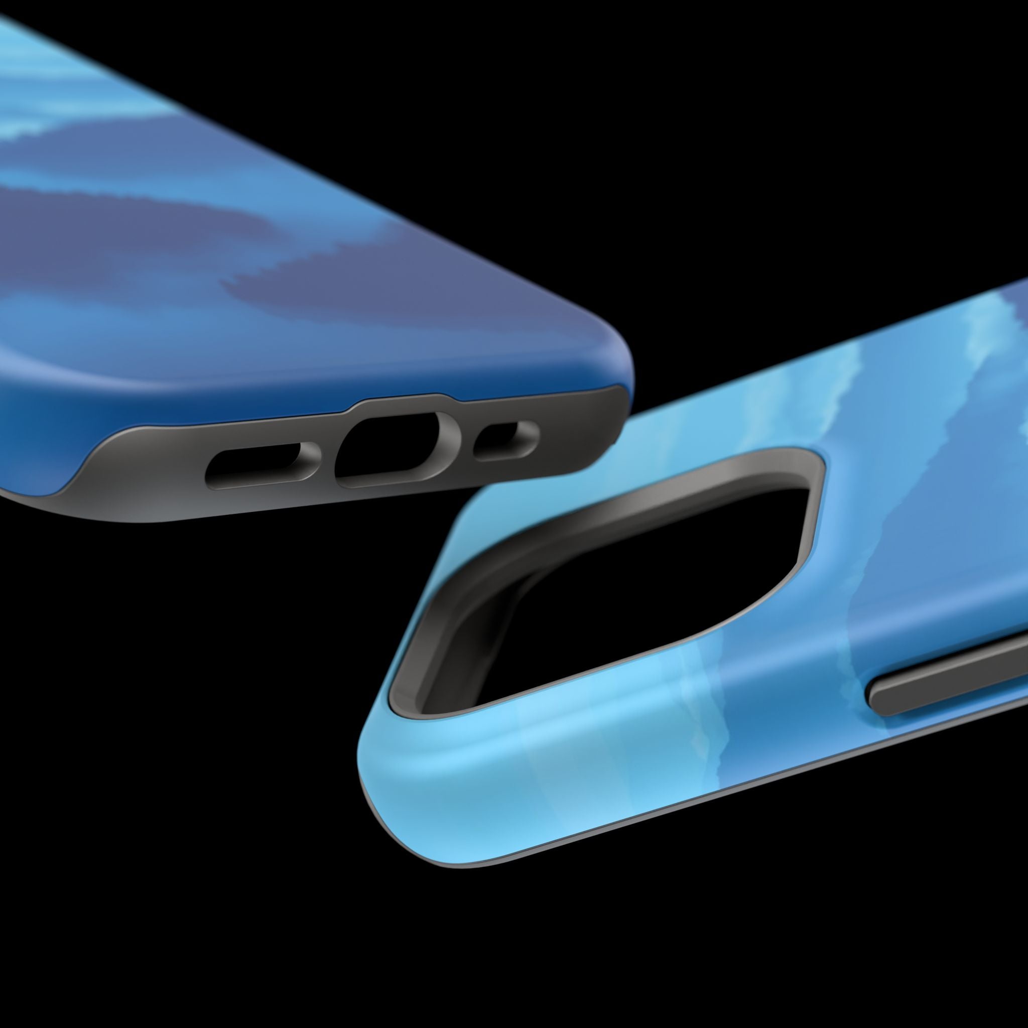iPhone Fog Rolling Over Hills Pixel Art -Bit Slim iPhone Everyday · iPhone Case