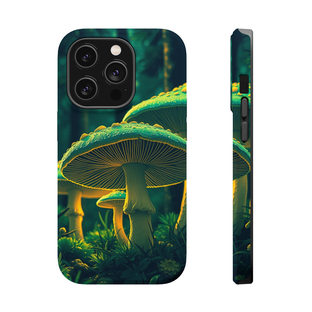 iPhone Emerald Green And Gold Mushroom Forest Slim iPhone Everyday · iPhone Case