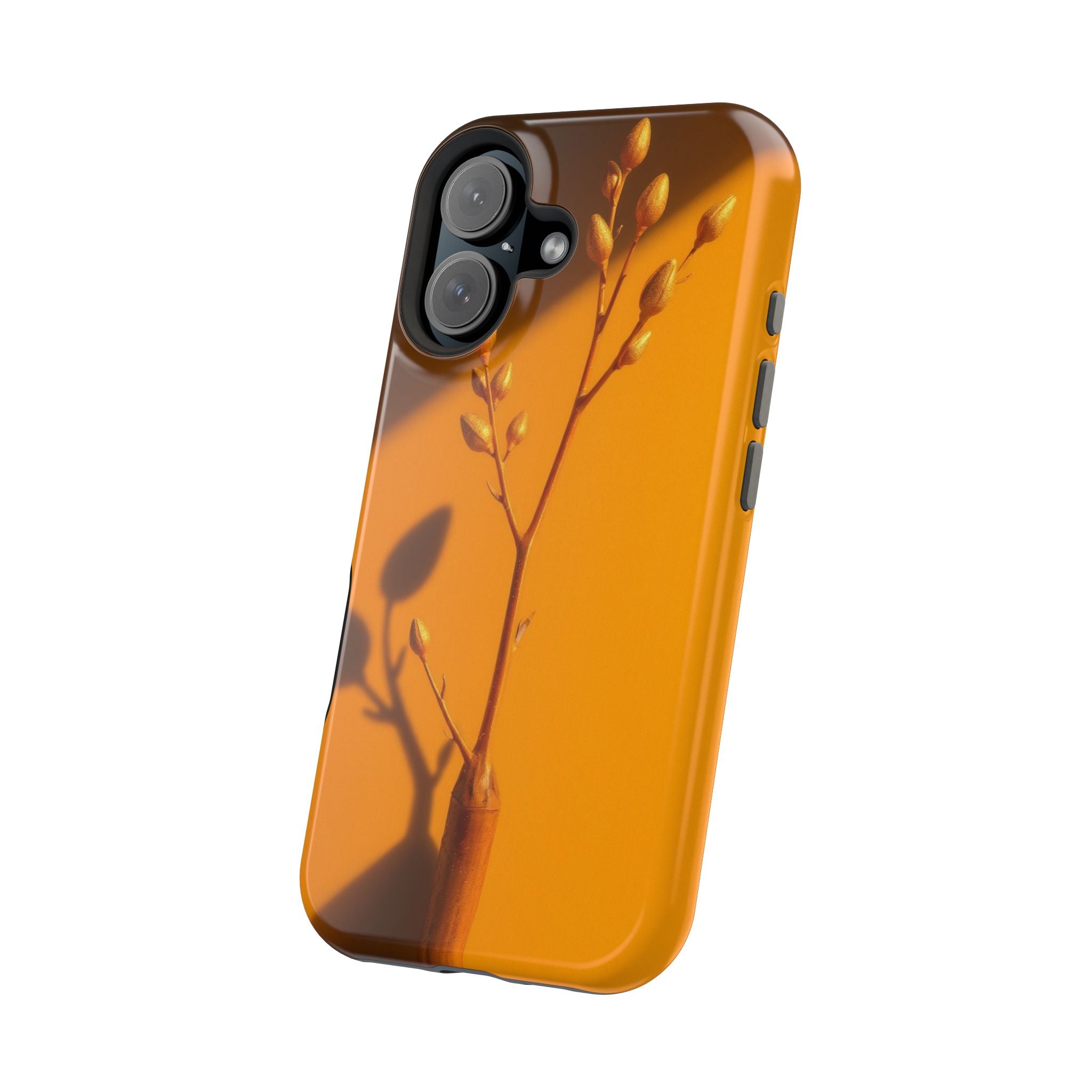 iPhone Mustard And Rust Minimalist Stem Slim Everyday iPhone Designer · iPhone C