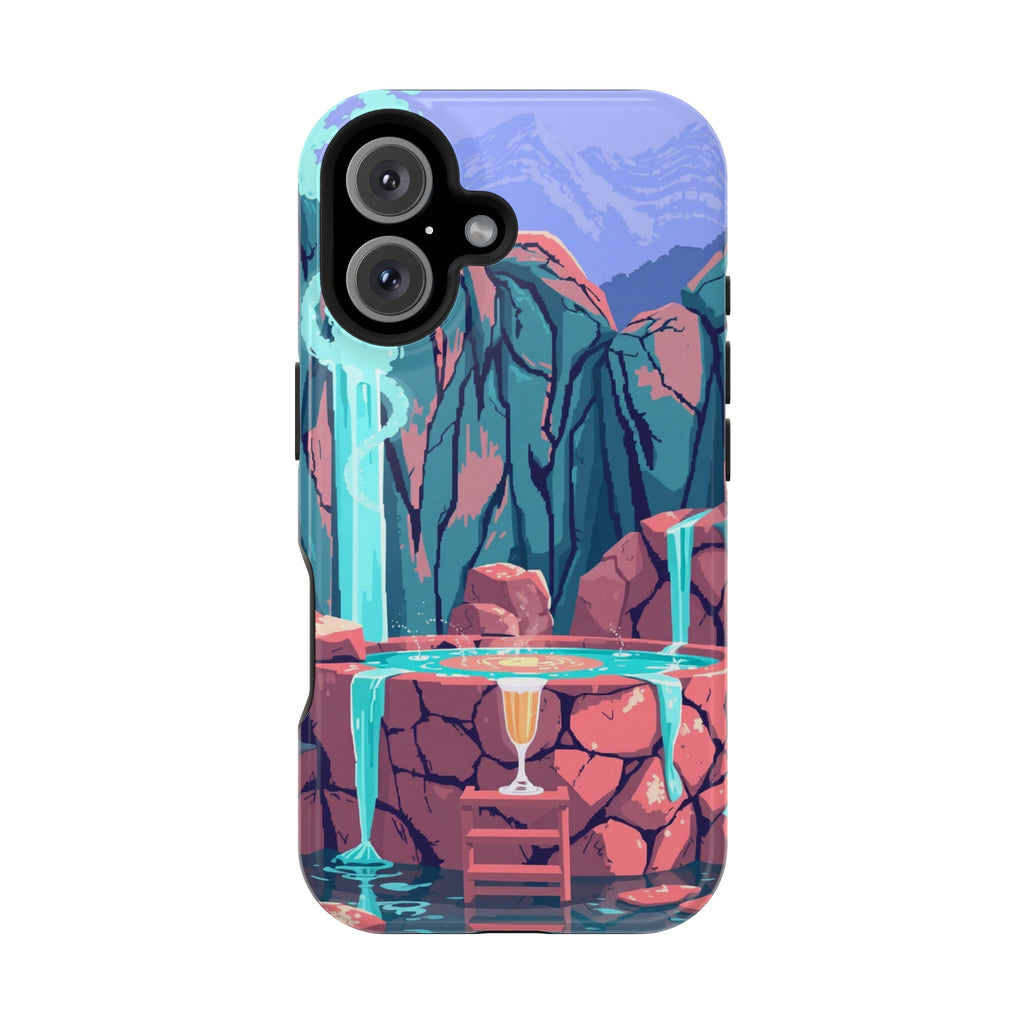 iPhone Hot Spring Steam Electric Art Slim Everyday Designer Case · iPhone Case