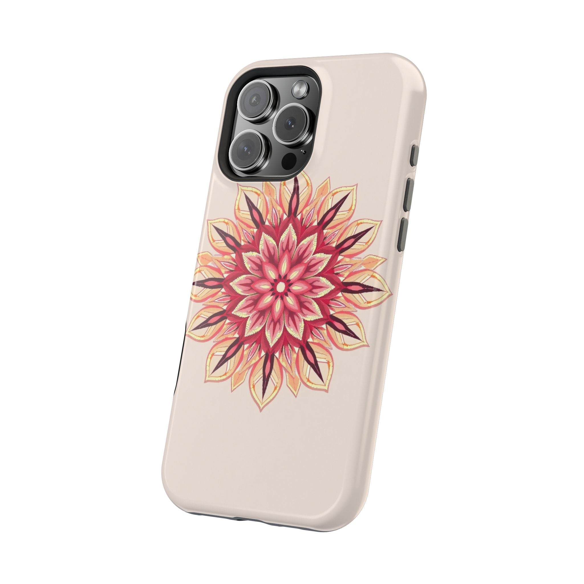 iPhone Floral Mandala Pixel Art -Bit Slim Everyday Designer Case · iPhone Case