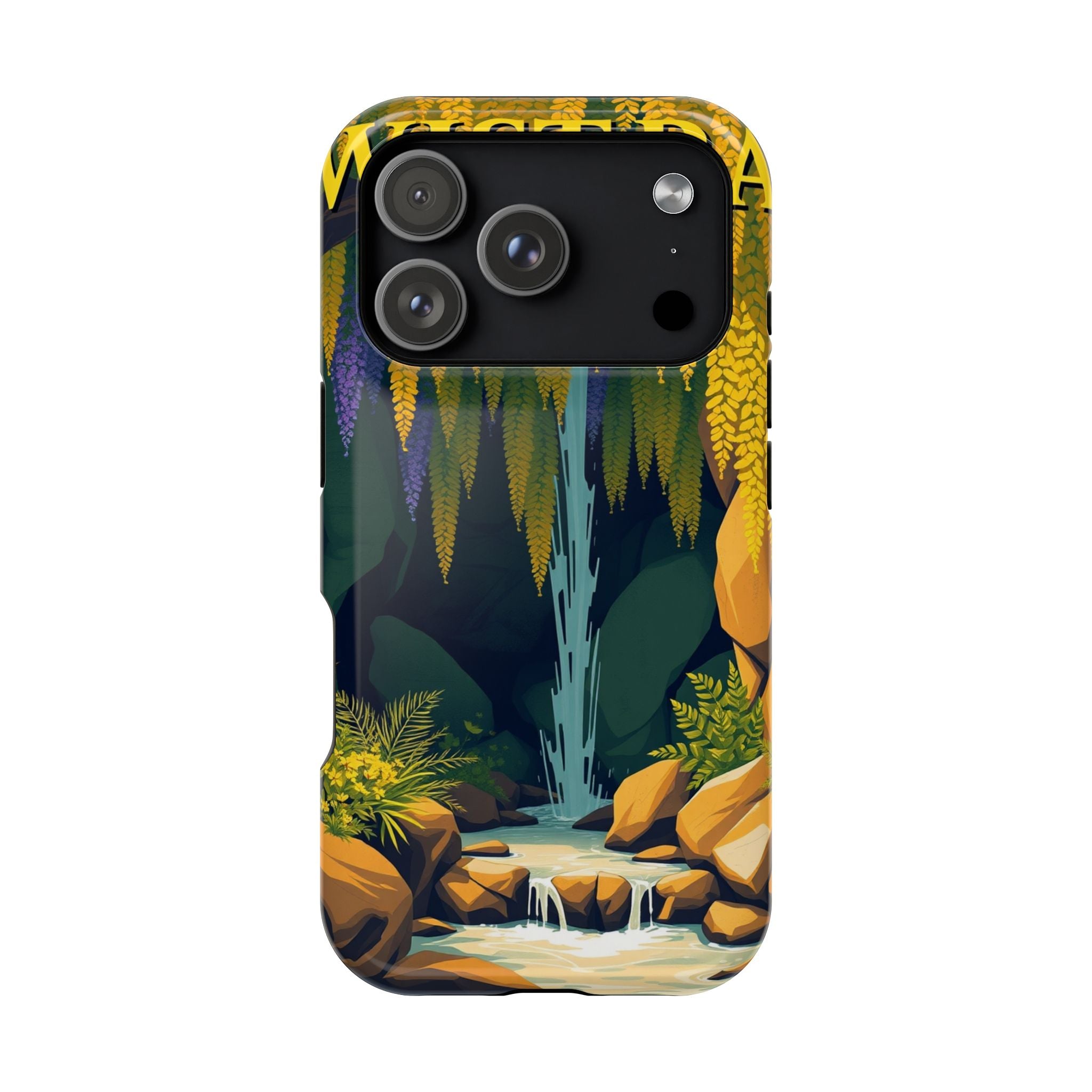 iPhone Wisteria Cascade Vintage Retro Poster Slim iPhone Everyday · iPhone Case