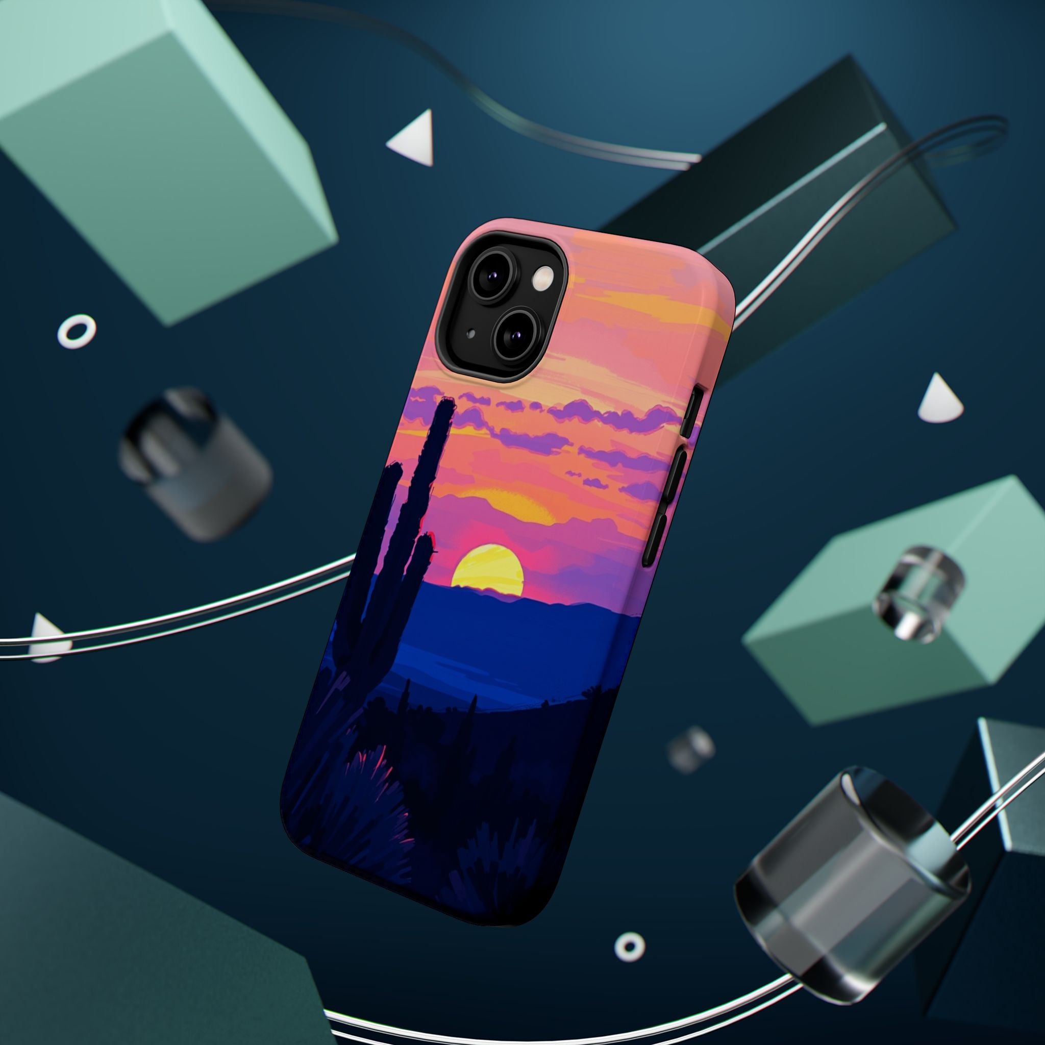 iPhone Mesa Sunset Oil Painting Impressionist Slim iPhone Everyday · iPhone Case