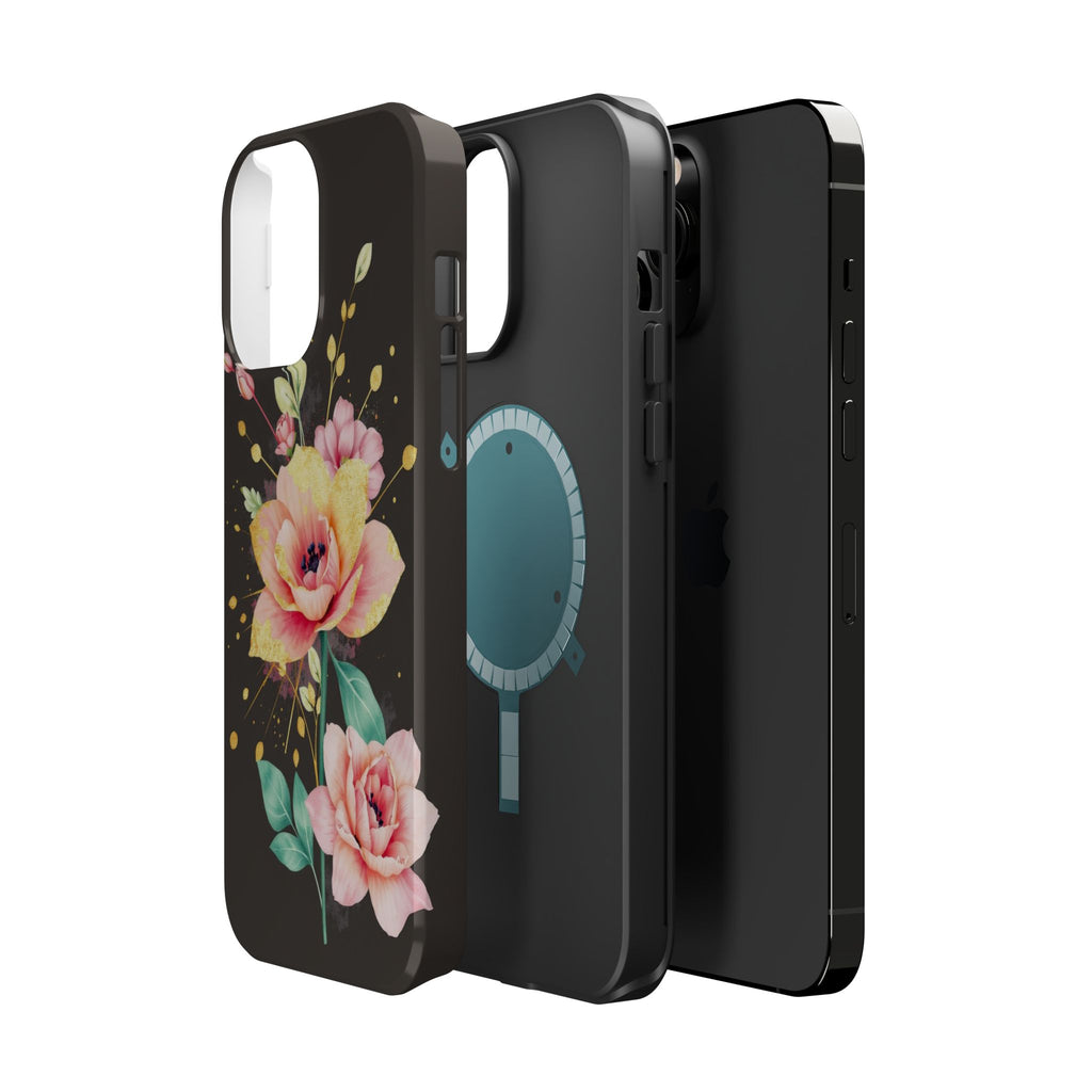iPhone Earthy Floral Watercolor Splash Design Clean iPhone 14 Minimal · iPhone C