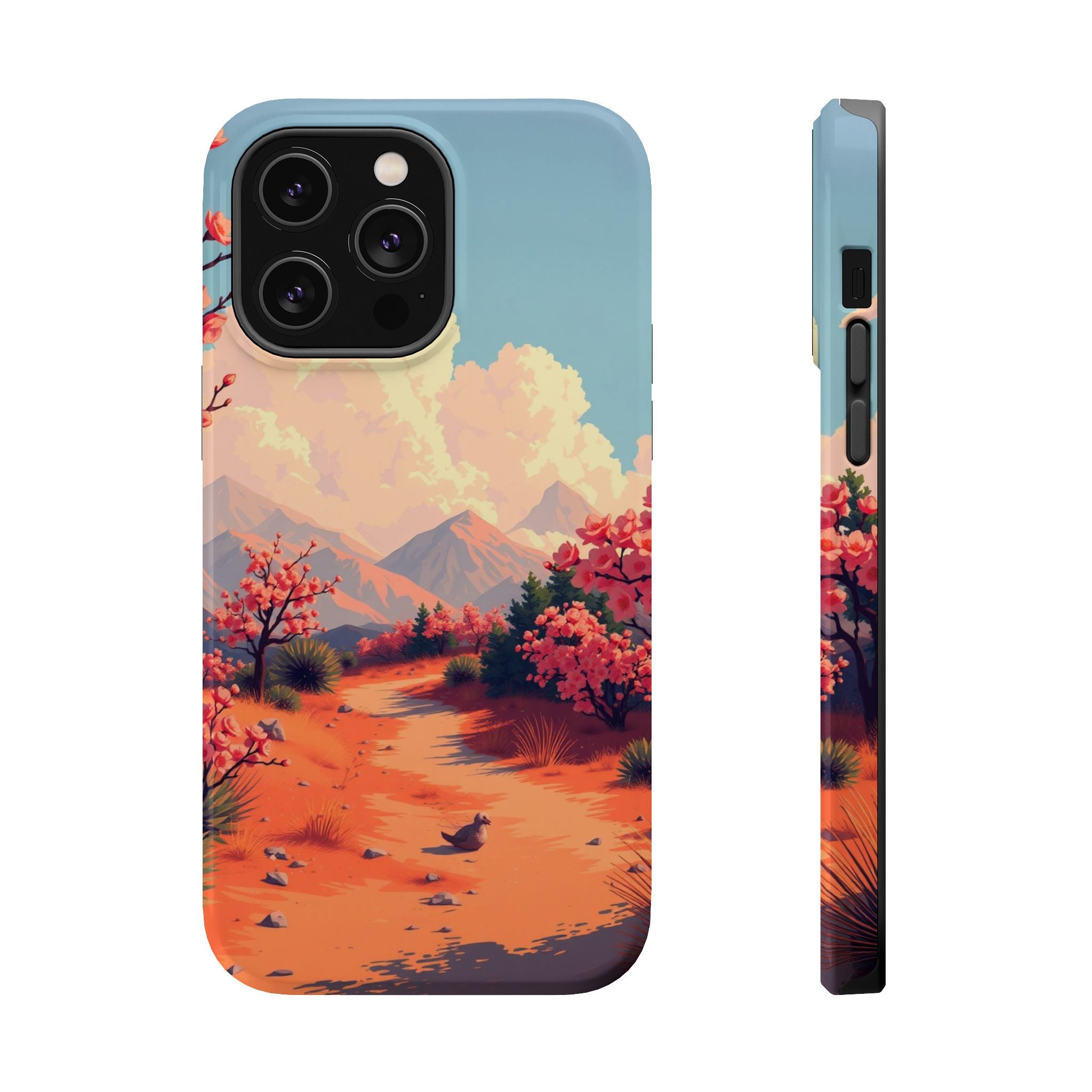 iPhone Burnt Orange And Sand Blossom Trail Slim iPhone Everyday · iPhone Case