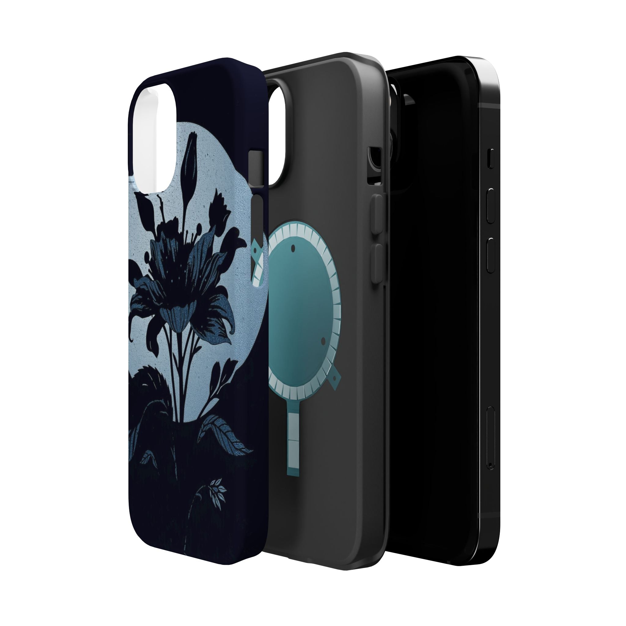 iPhone Radiant Floral Silhouette Design Slim Everyday Designer Case · iPhone Cas