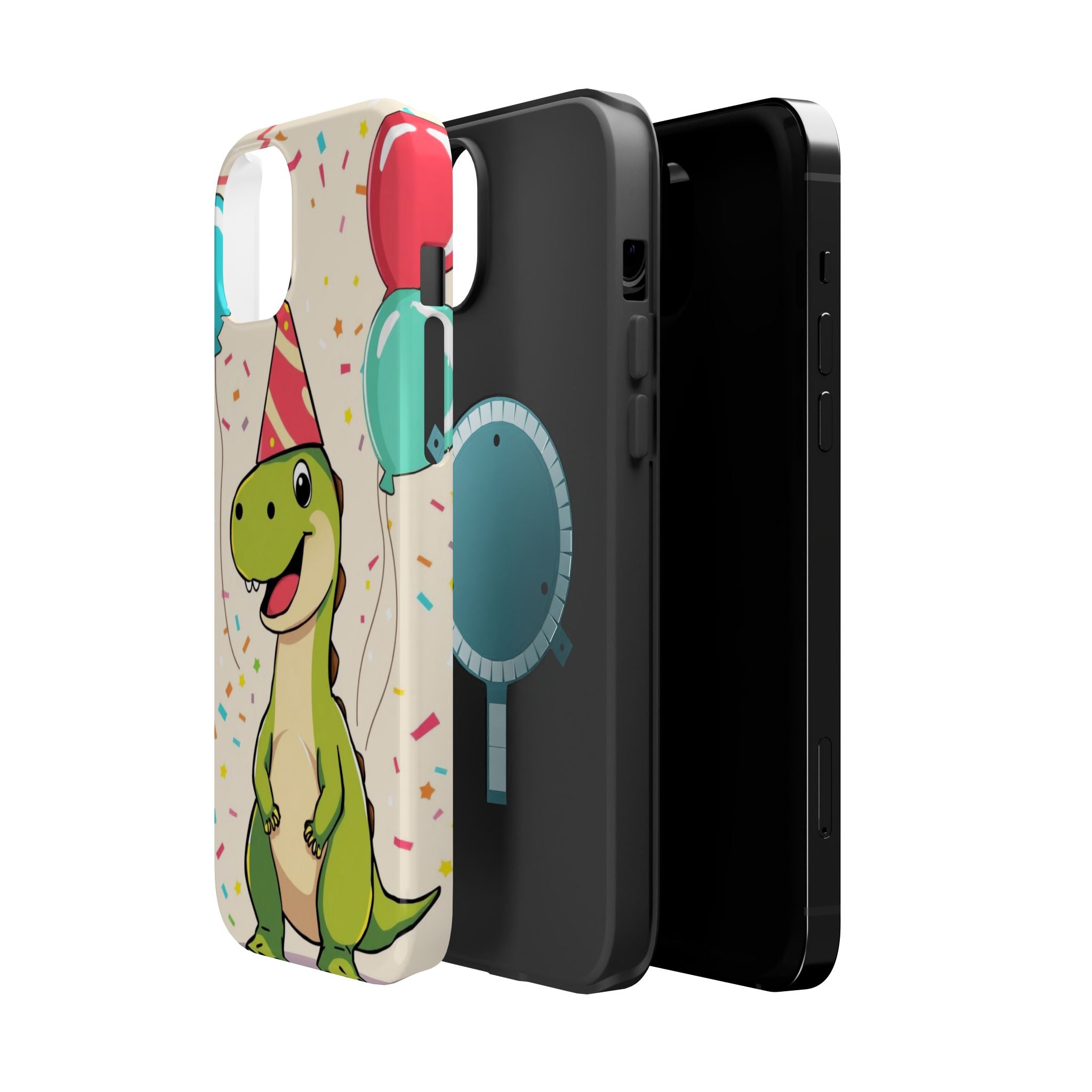 iPhone Dino with Party Hat Kids Fun Phone Case Gift Slim Snap Case · iPhone Case