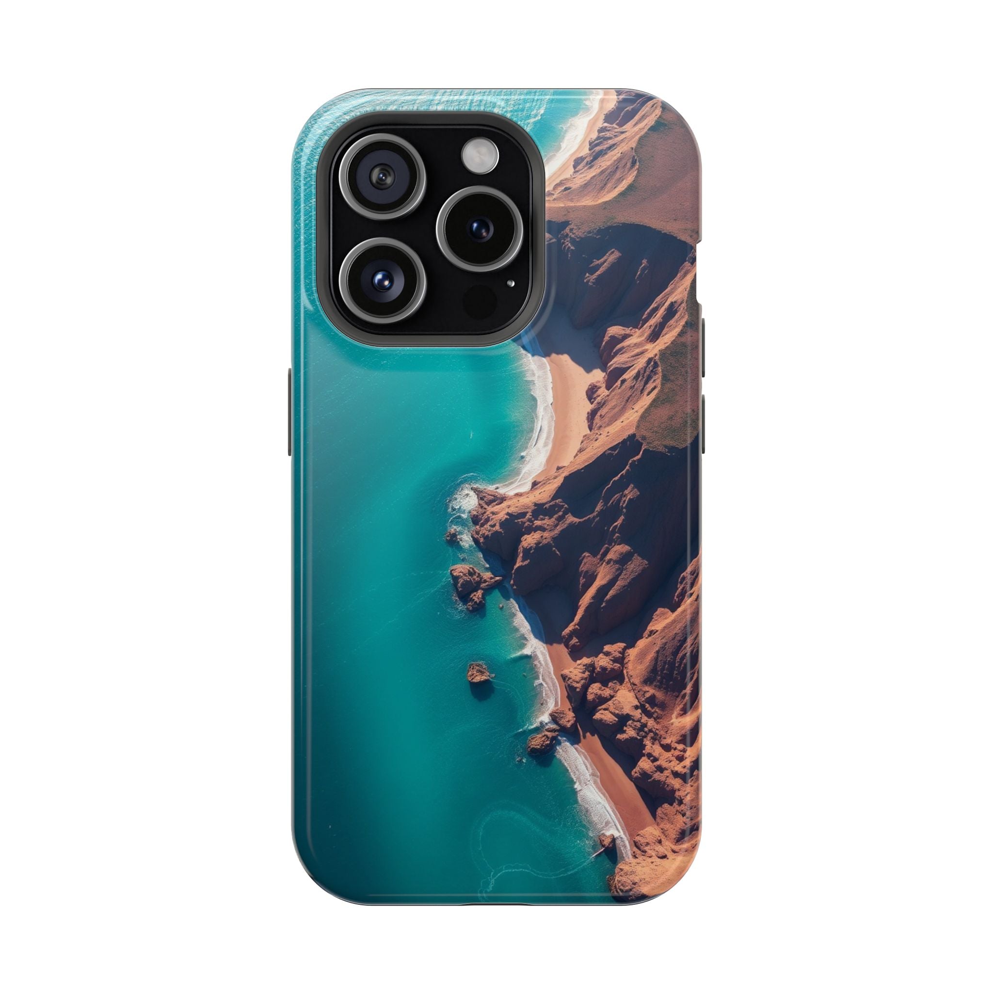 iPhone Shoreline Aerial Abstract Geometric Slim iPhone Everyday · iPhone Case