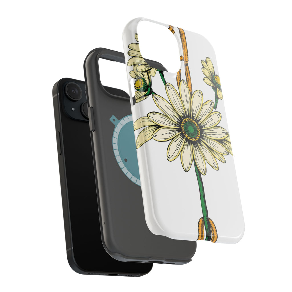 iPhone Daisy Chain Dark Gothic Ink Bold Modern Everyday Snap Case · iPhone Case
