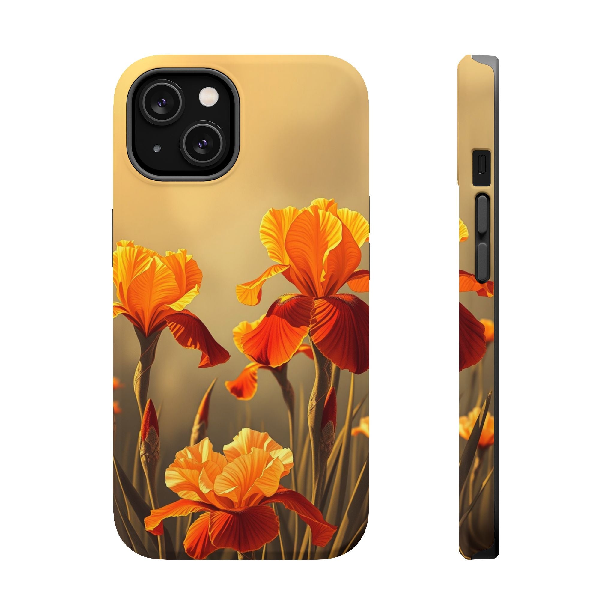 iPhone Iris Garden Gold Foil Luxury Slim Everyday Designer Case · iPhone Case