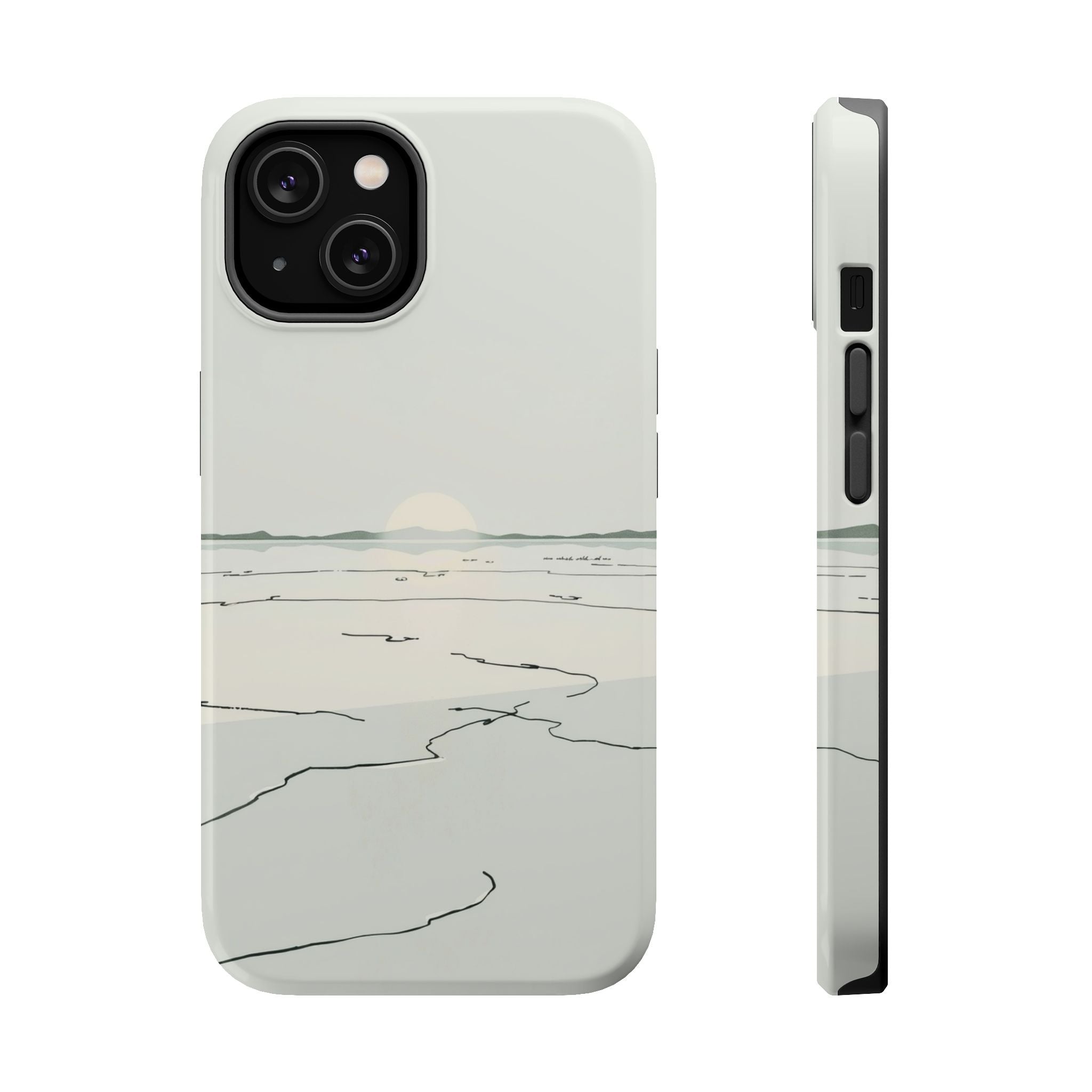 iPhone Dreamy Salt Flat Mirror Design Slim Everyday Designer Case · iPhone Case