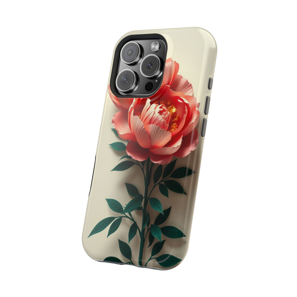 iPhone Emerald Green And Gold Peony Bouquet Slim iPhone Everyday · iPhone Case