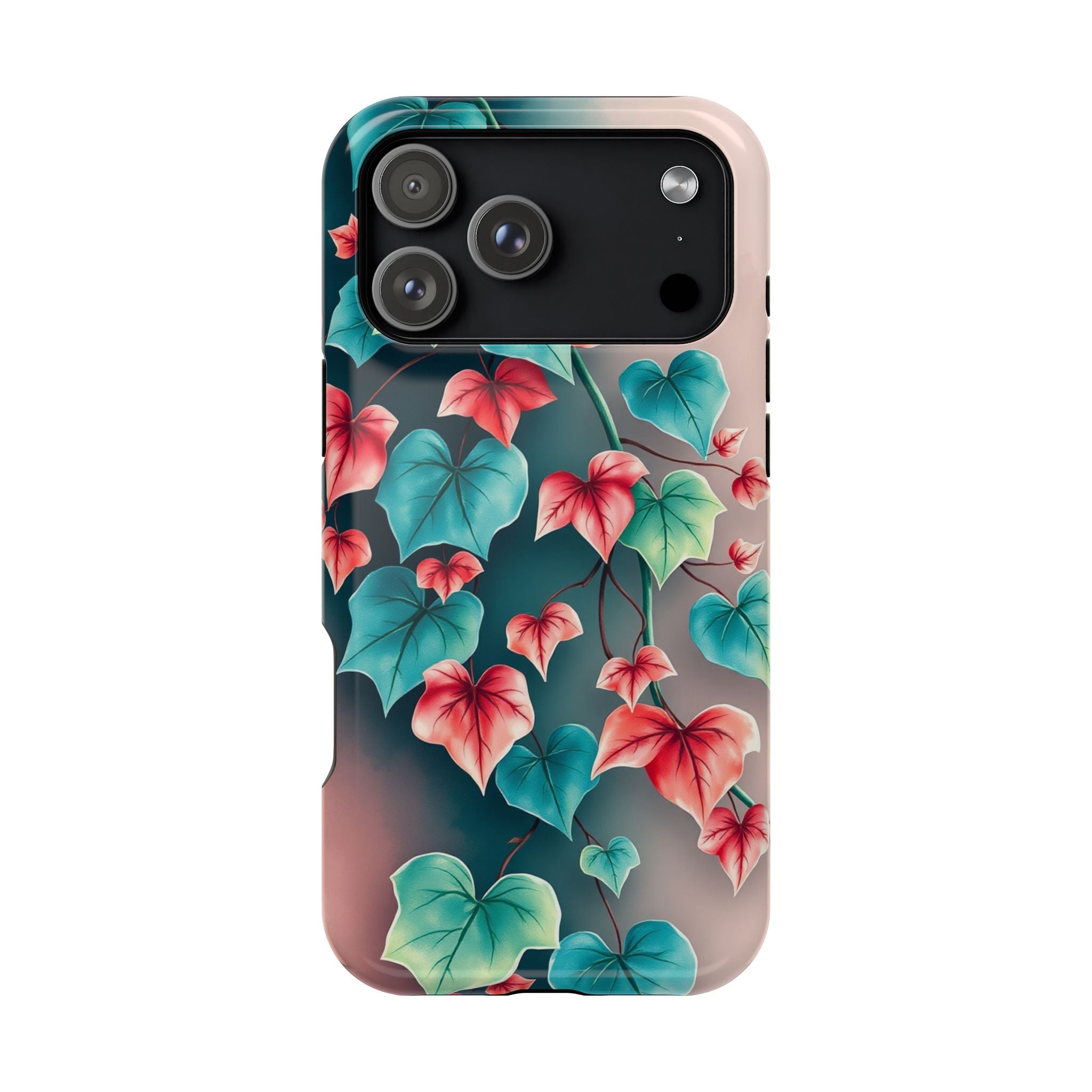 iPhone Art Nouveau Vine Teal And Coral Slim Snap Case · iPhone Case