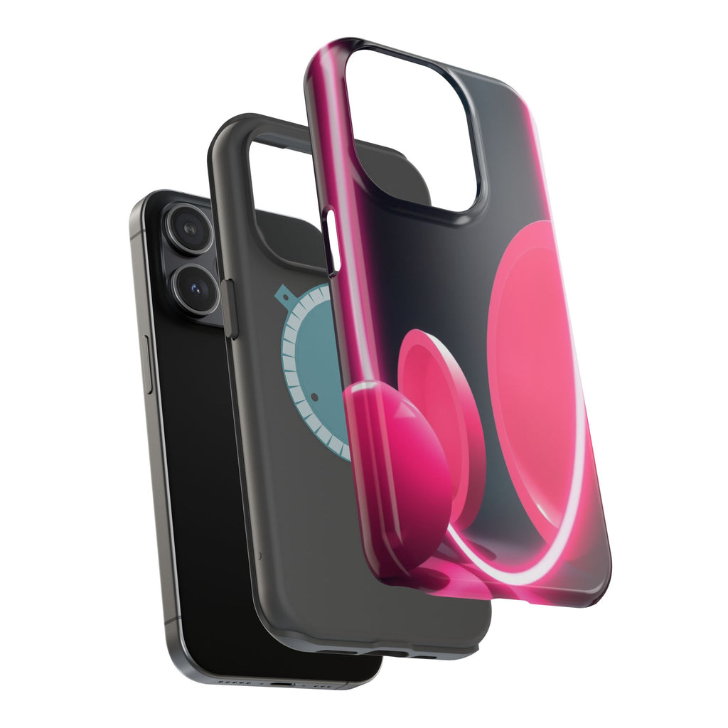 iPhone 1960s Mod Circles Neon Cyberpunk Slim Everyday Designer Case · iPhone Cas