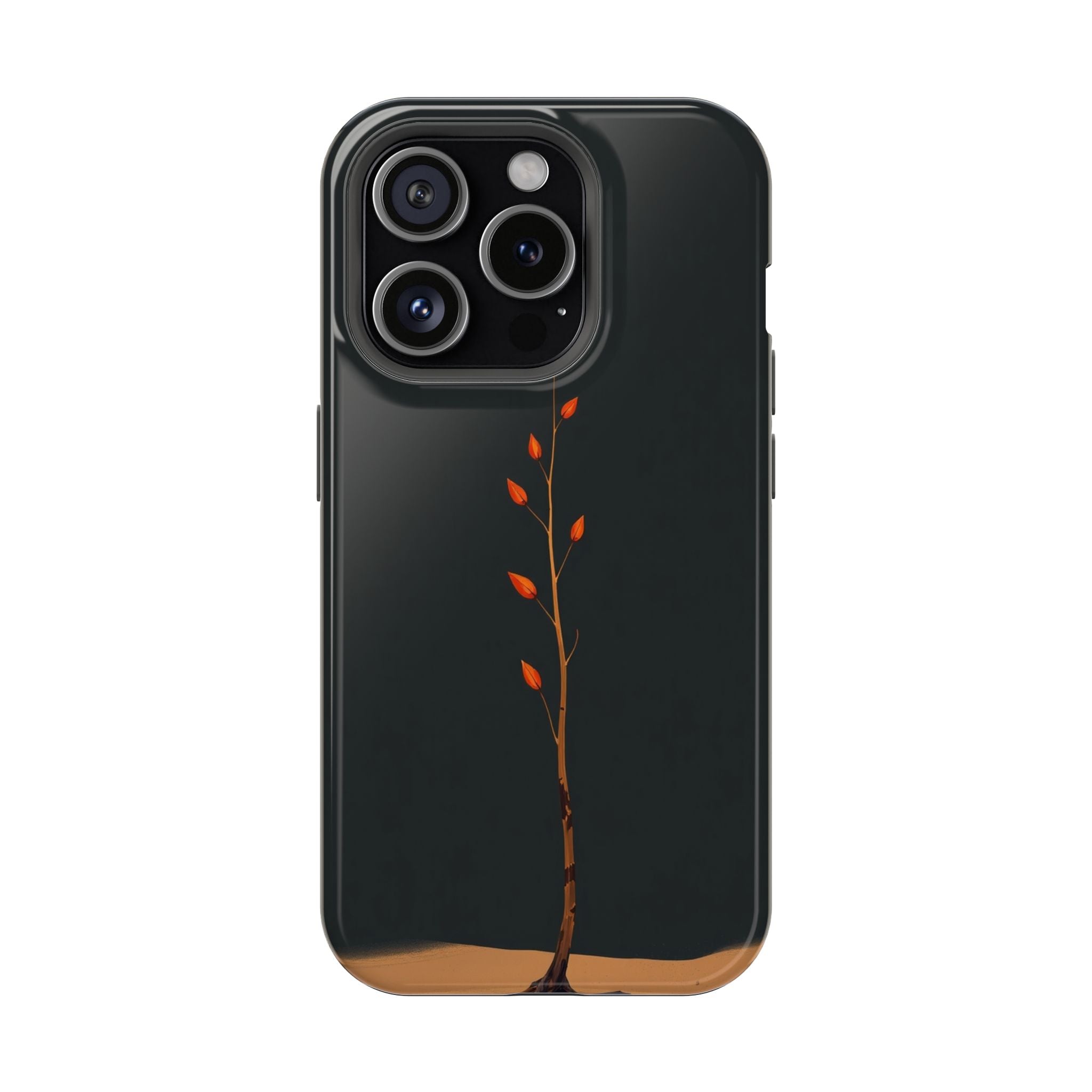 iPhone Burnt Orange And Sand Minimalist Stem Slim iPhone Everyday · iPhone Case