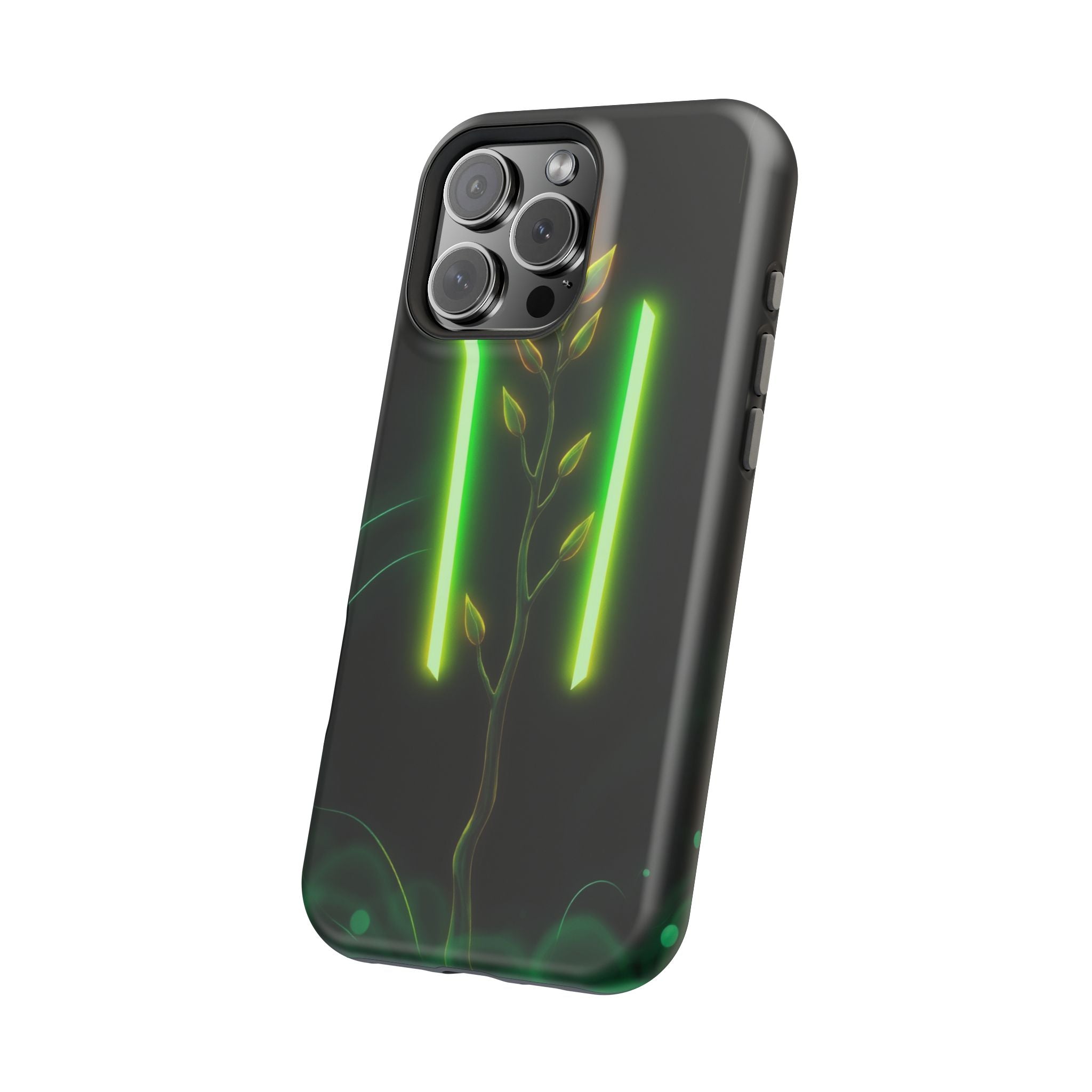 iPhone Emerald Green And Gold Minimalist Stem Slim iPhone Everyday · iPhone Case