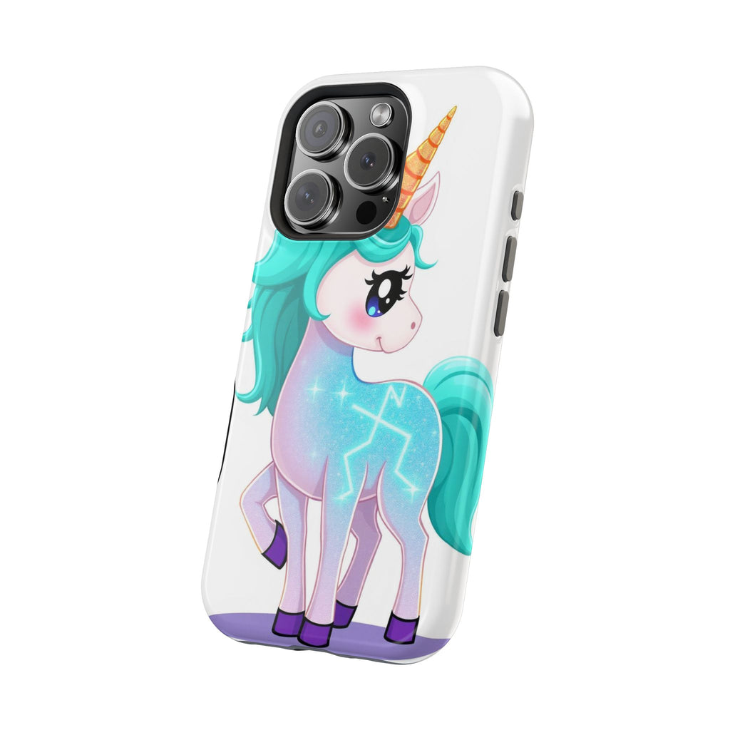 iPhone Turquoise Sparkle Unicorn Kids Fun iPhone Phone Case Gift · iPhone Case