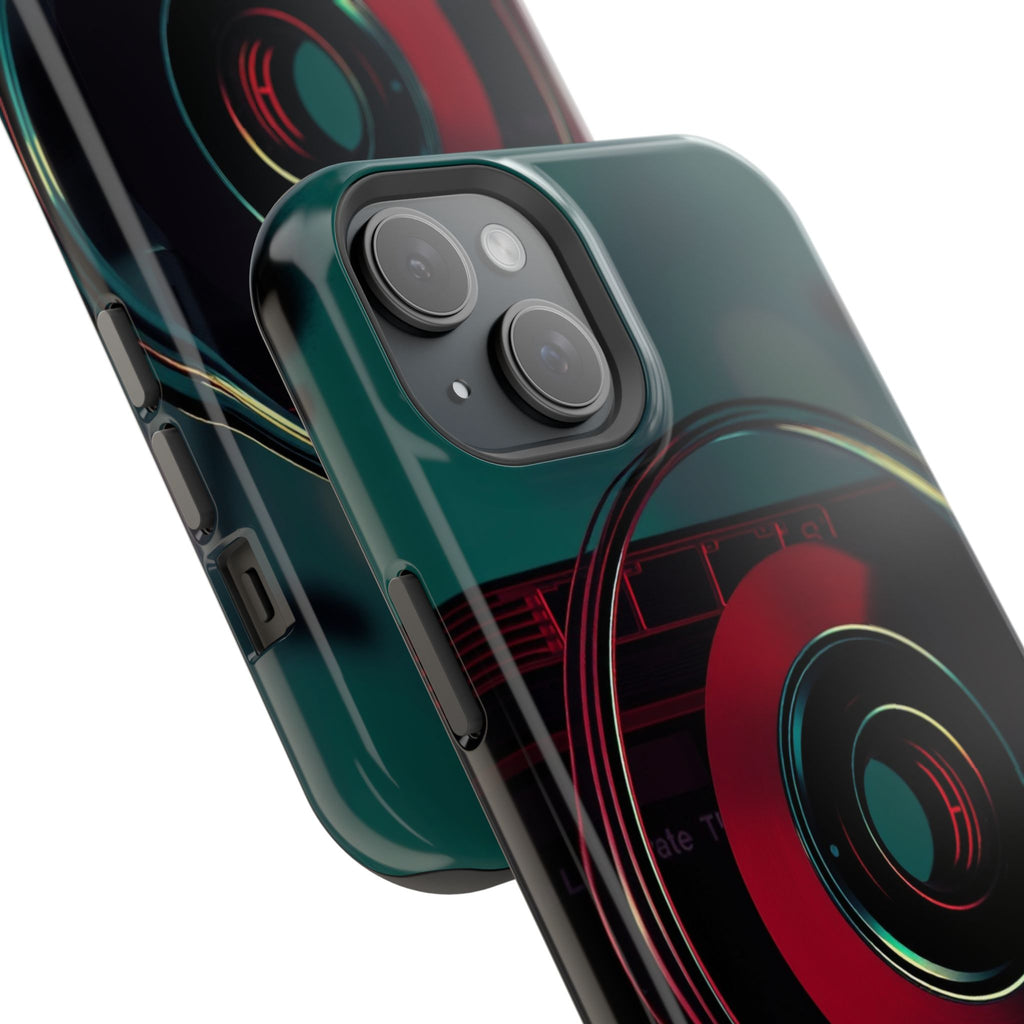 iPhone Vibrant Cassette Tape Rewind Design Slim Everyday Designer Case · iPhone
