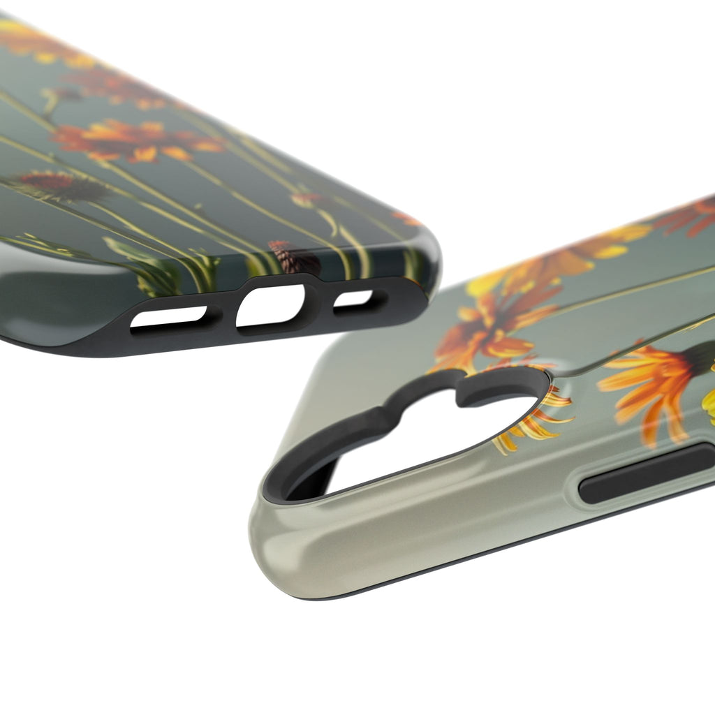 iPhone Mustard And Rust Wildflower Bunch Slim Everyday iPhone Designer · iPhone