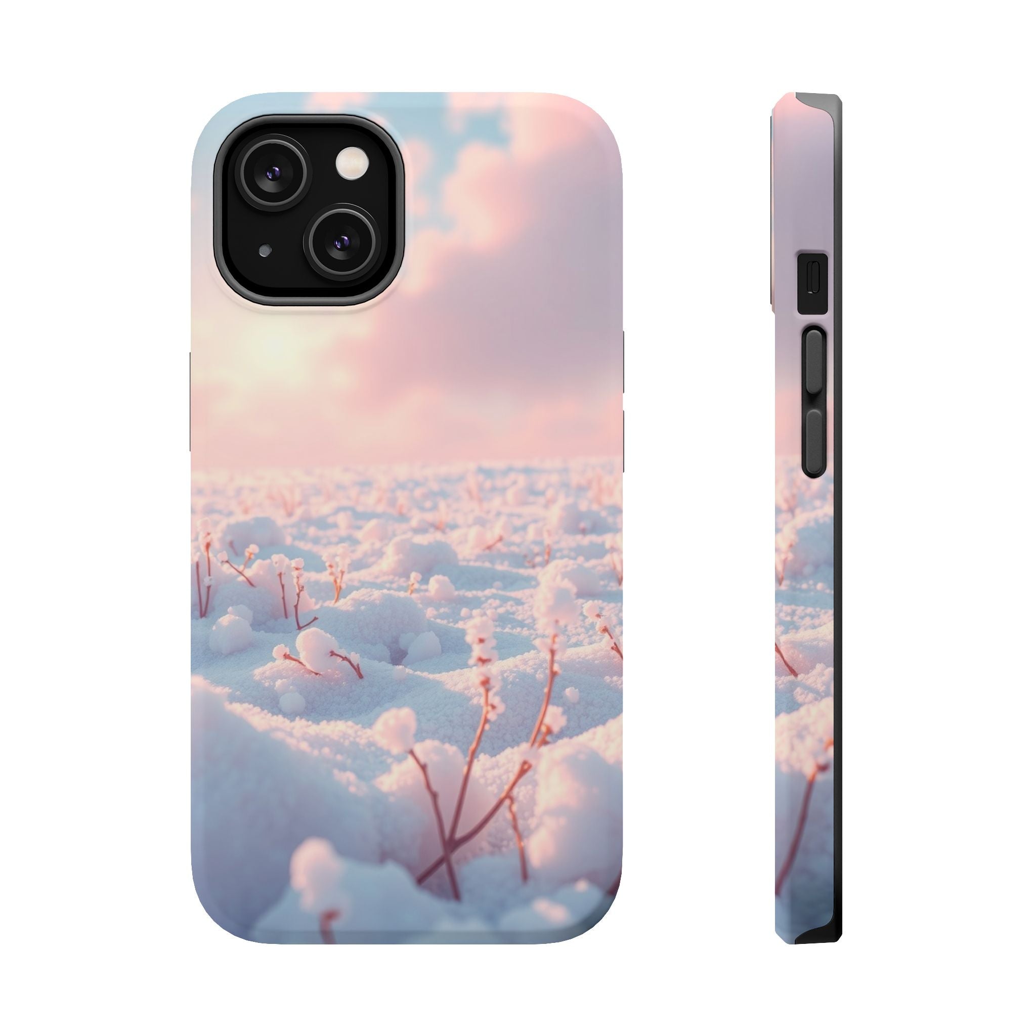 iPhone Snow Field Enchanted Art 13 Bold Modern Everyday Snap Case · iPhone Case