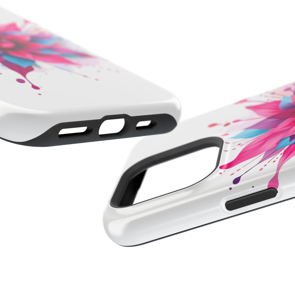 iPhone Floral Watercolor Splash Electric Art Slim iPhone Everyday · iPhone Case