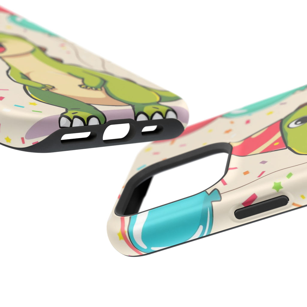 iPhone Dino with Party Hat Kids Fun Phone Case Gift Slim Snap Case · iPhone Case