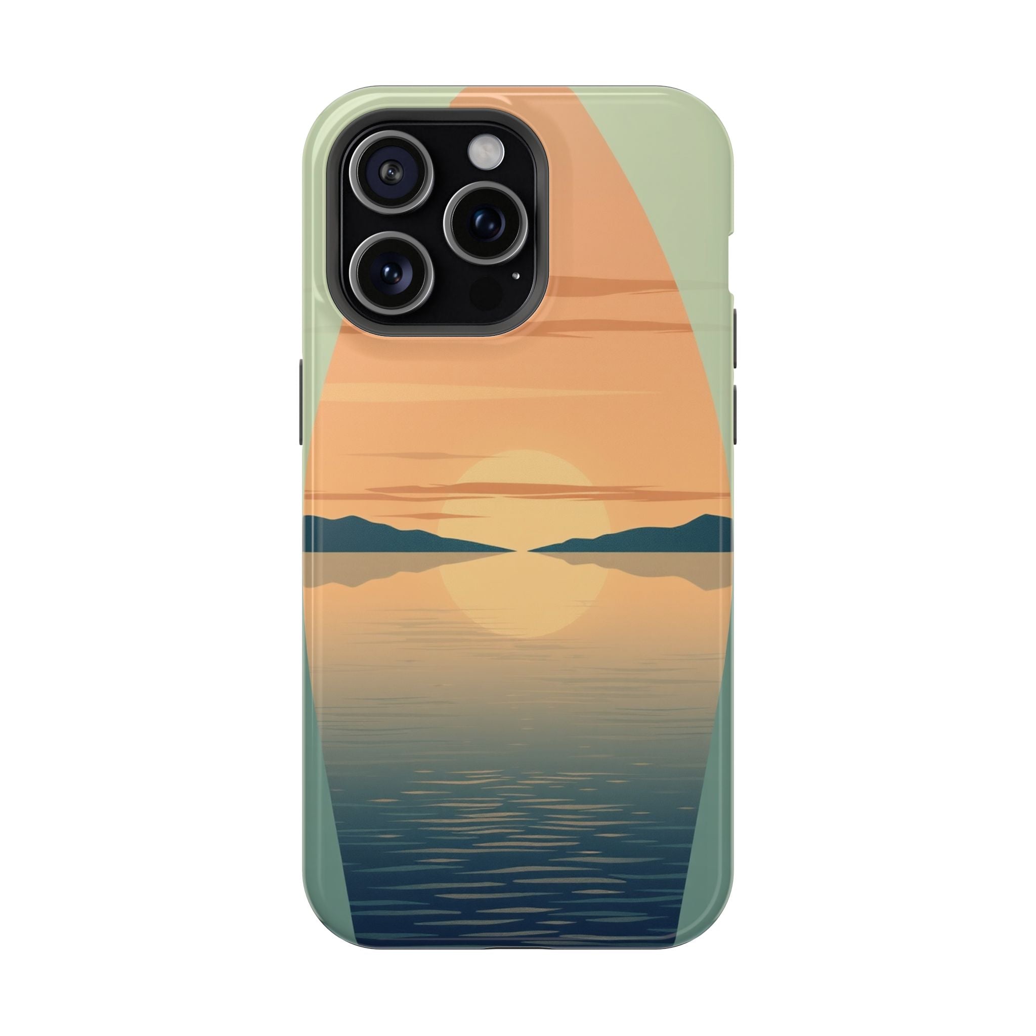 iPhone Sage And Ivory Lake at Twilight Slim Everyday Designer Case · iPhone Case