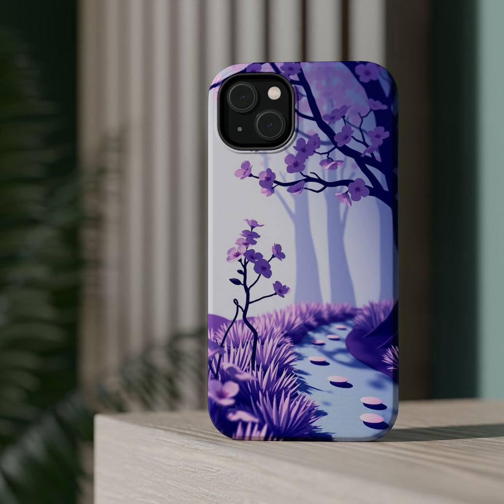 iPhone Blossom Trail Paper Cut Art Bold Modern Everyday Snap Case · iPhone Case