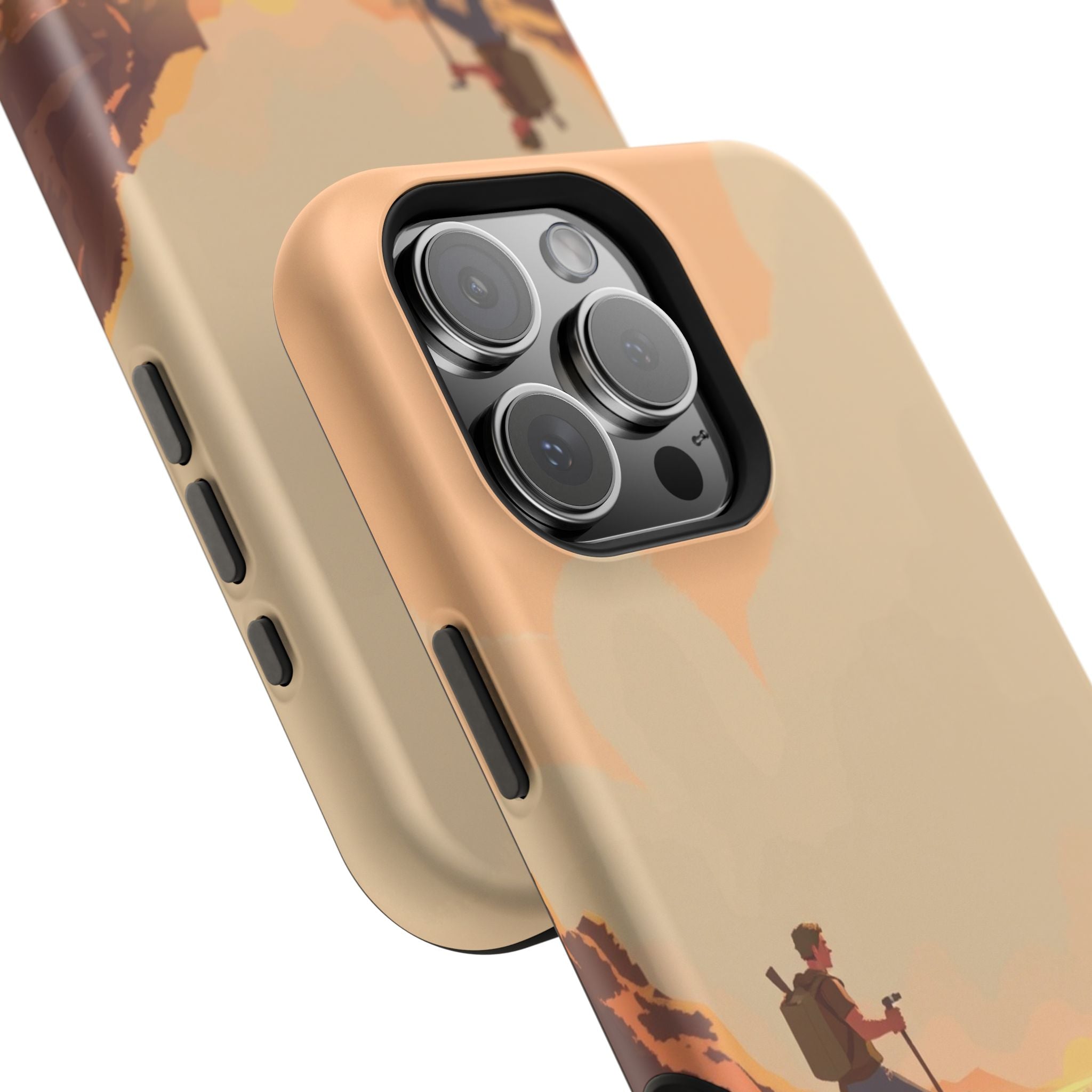 iPhone Burnt Orange And Sand Barely Surviving Slim Everyday Designer Case · iPho