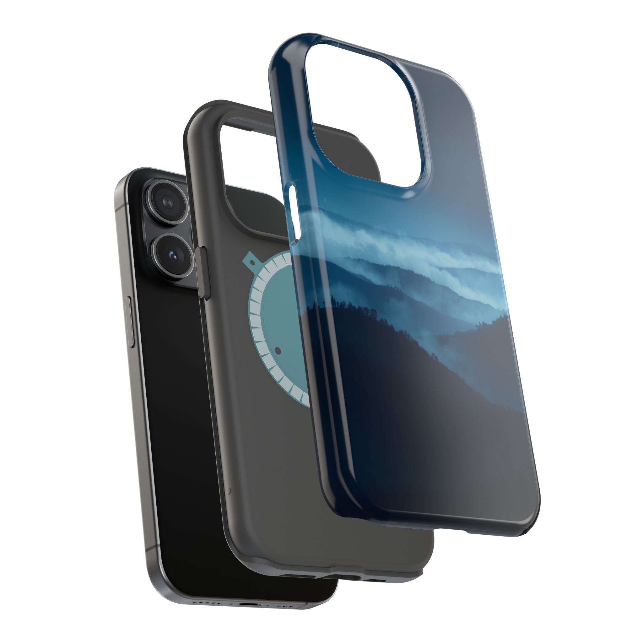 iPhone Earthy Fog Rolling Over Hills Design Slim iPhone Everyday · iPhone Case
