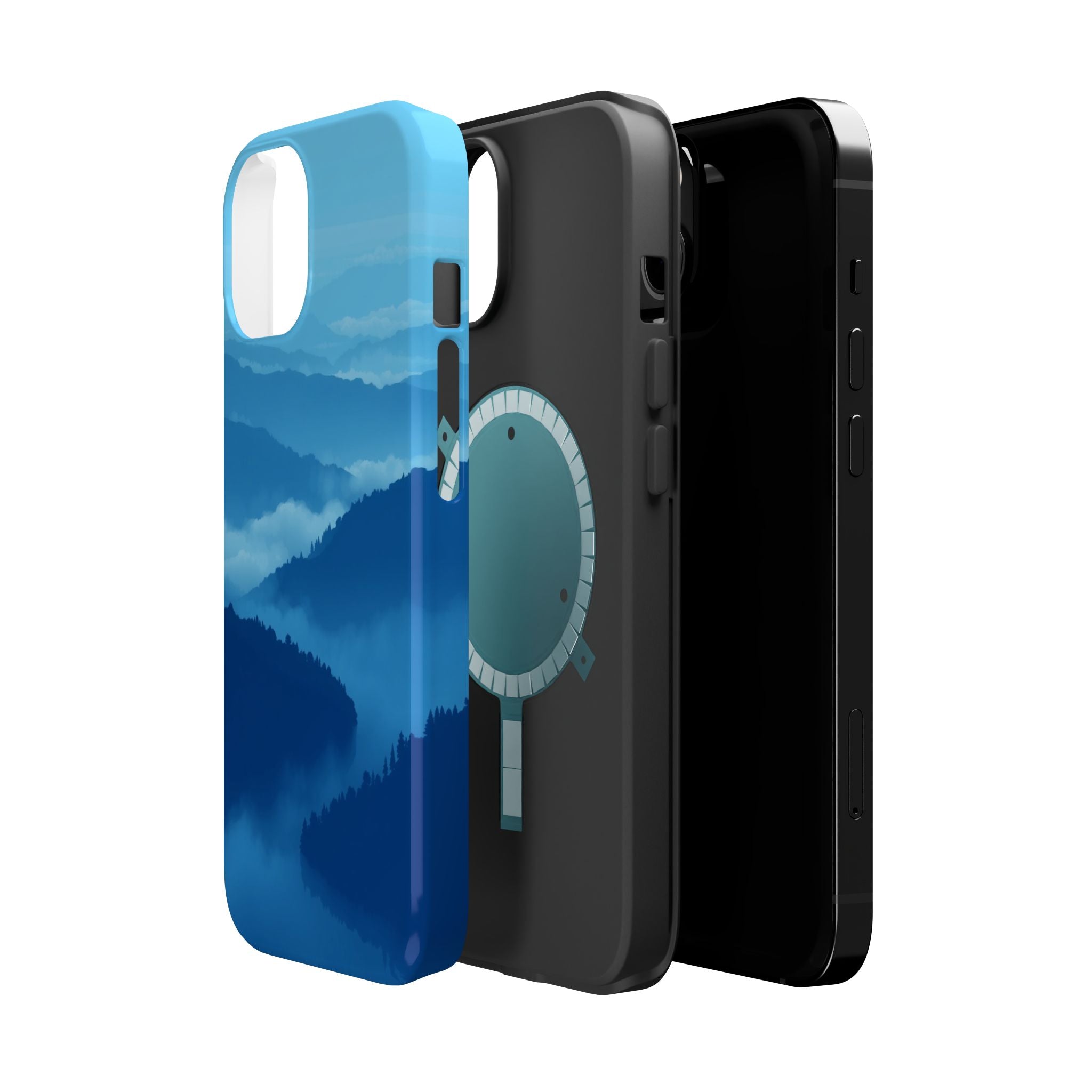 iPhone Fog Rolling Over Hills Pixel Art -Bit Slim iPhone Everyday · iPhone Case