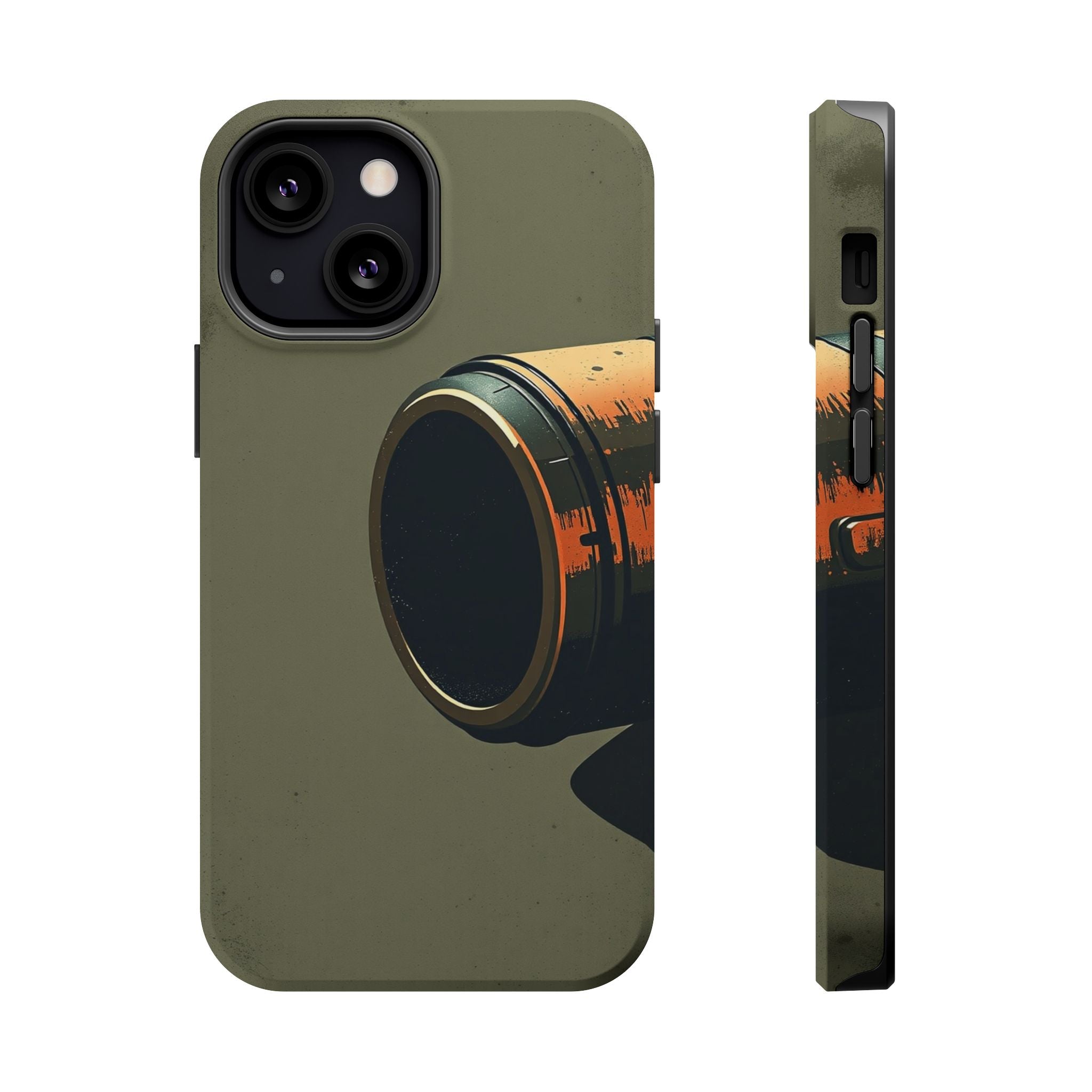 iPhone Charcoal And Copper Vintage Postcard Slim Everyday Designer Case · iPhone