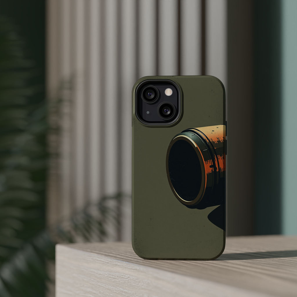 iPhone Charcoal And Copper Vintage Postcard Slim Everyday Designer Case · iPhone