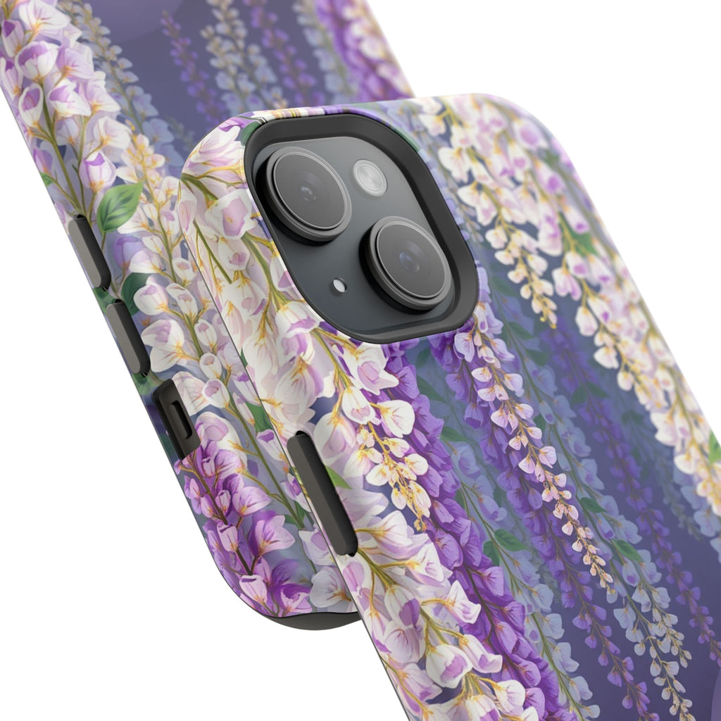 iPhone Mint And Blush Wisteria Cascade Slim Everyday Designer Case · iPhone Case