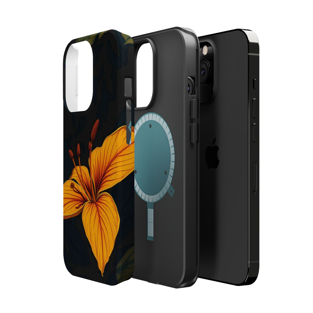iPhone Earthy Tropical Bloom Design Artistic Everyday Cas Slim Snap Case · iPhon