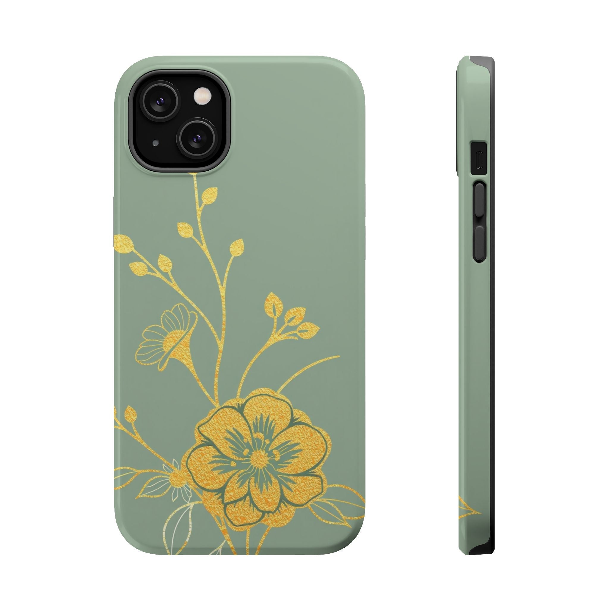 iPhone Floral Gold Foil Cinematic Art Slim Everyday Designer Case · iPhone Case