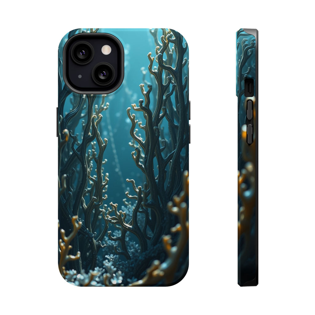 iPhone Midnight Blue And Silver Kelp Forest Slim iPhone Everyday · iPhone Case