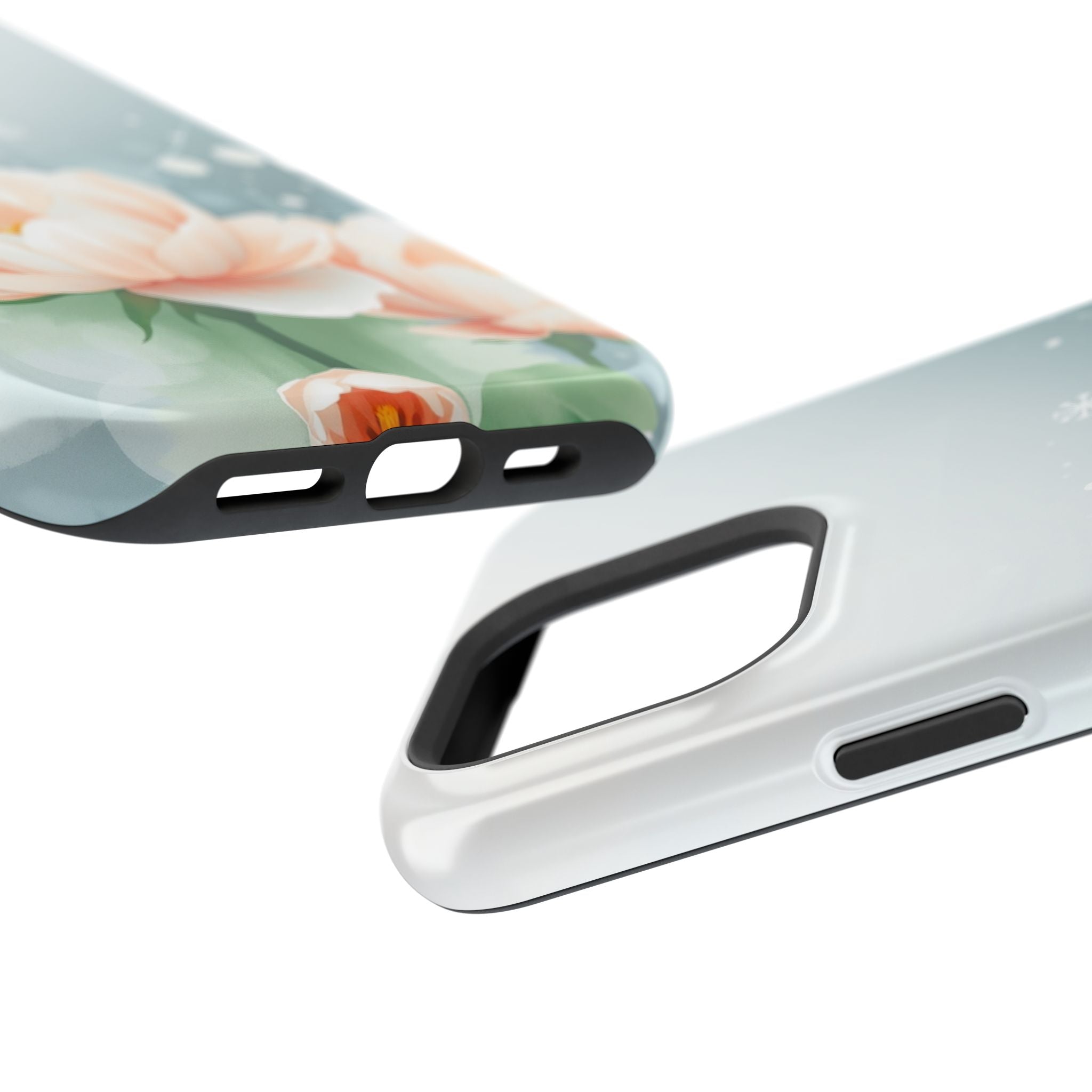 iPhone Serene Floral Watercolor Splash Design Slim iPhone Everyday · iPhone Case