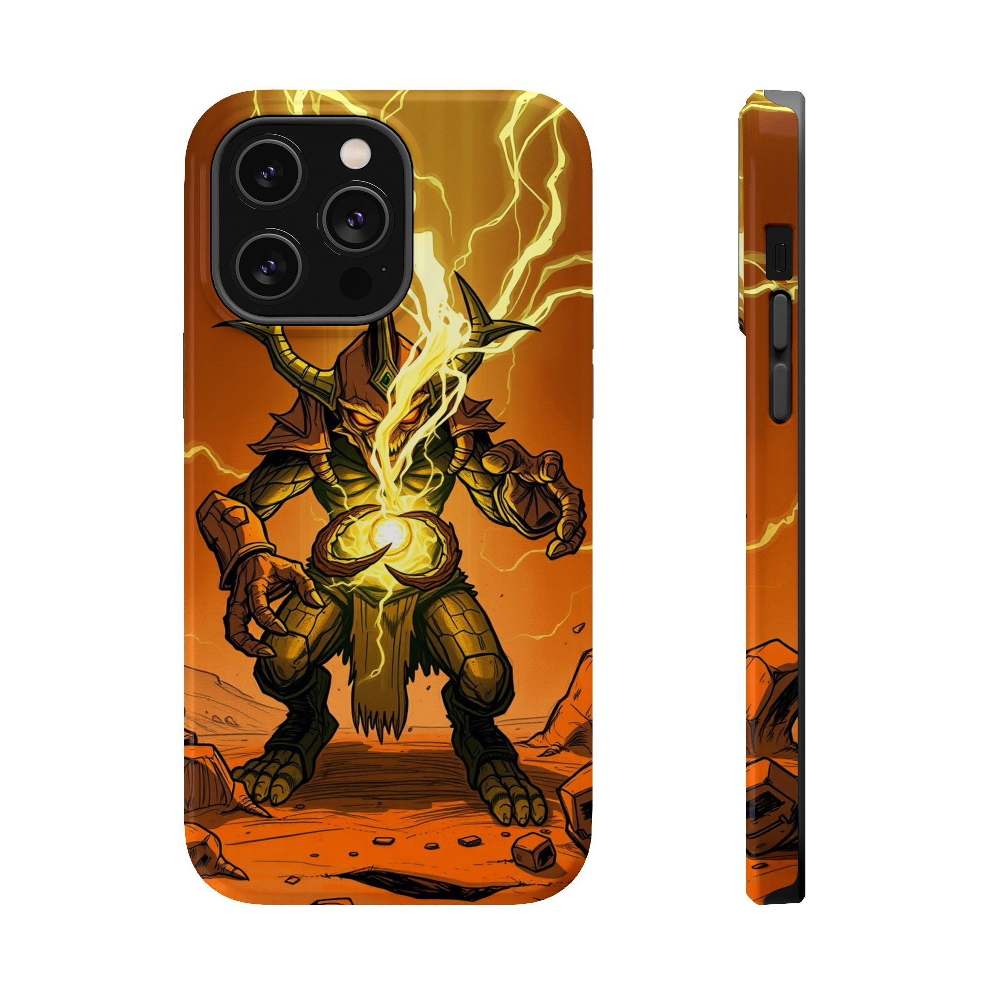 iPhone Burnt Orange And Sand Chaos Goblin Energy Clean Minimal Snap Case · iPhon