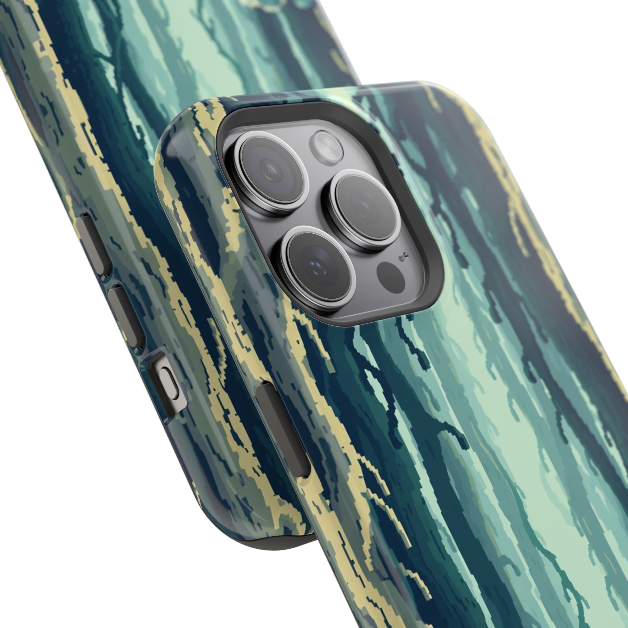 iPhone Kelp Forest Pixel Art -Bit Bold Modern Everyday Snap Case · iPhone Case