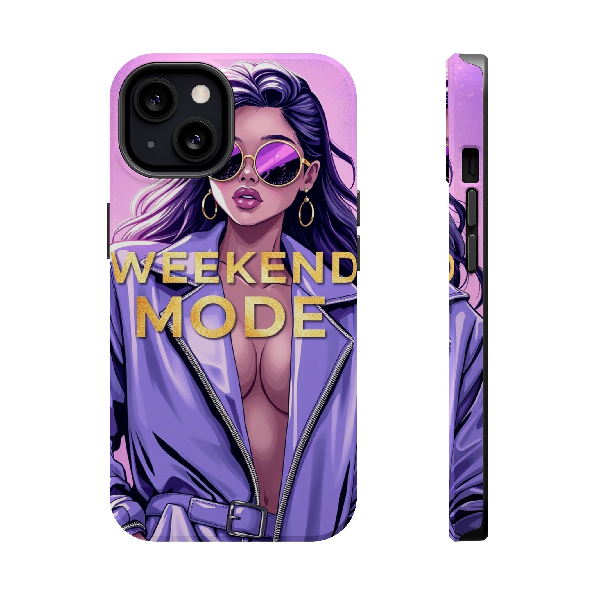 iPhone Lavender And Pearl Weekend Mode On Slim Everyday Designer Case · iPhone C