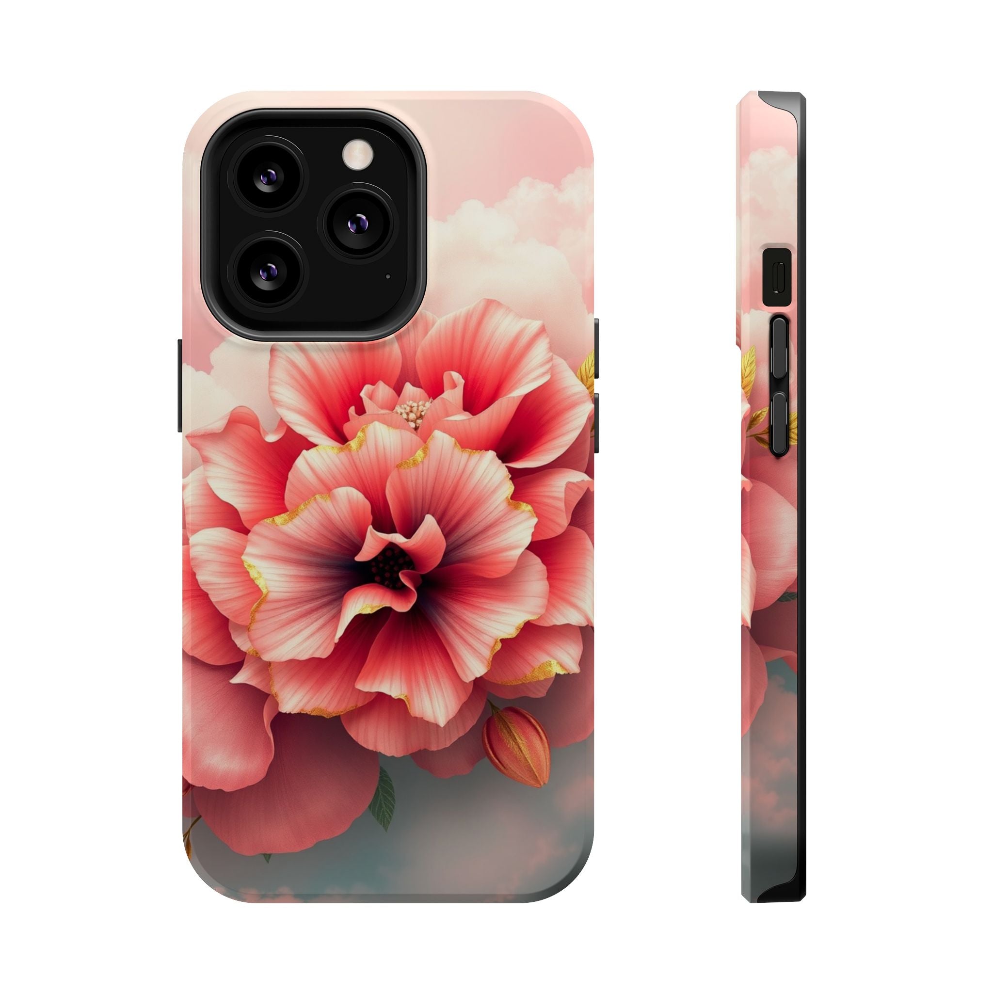 iPhone Pastel Floral Cloud Gold Foil Luxury Slim iPhone Everyday · iPhone Case
