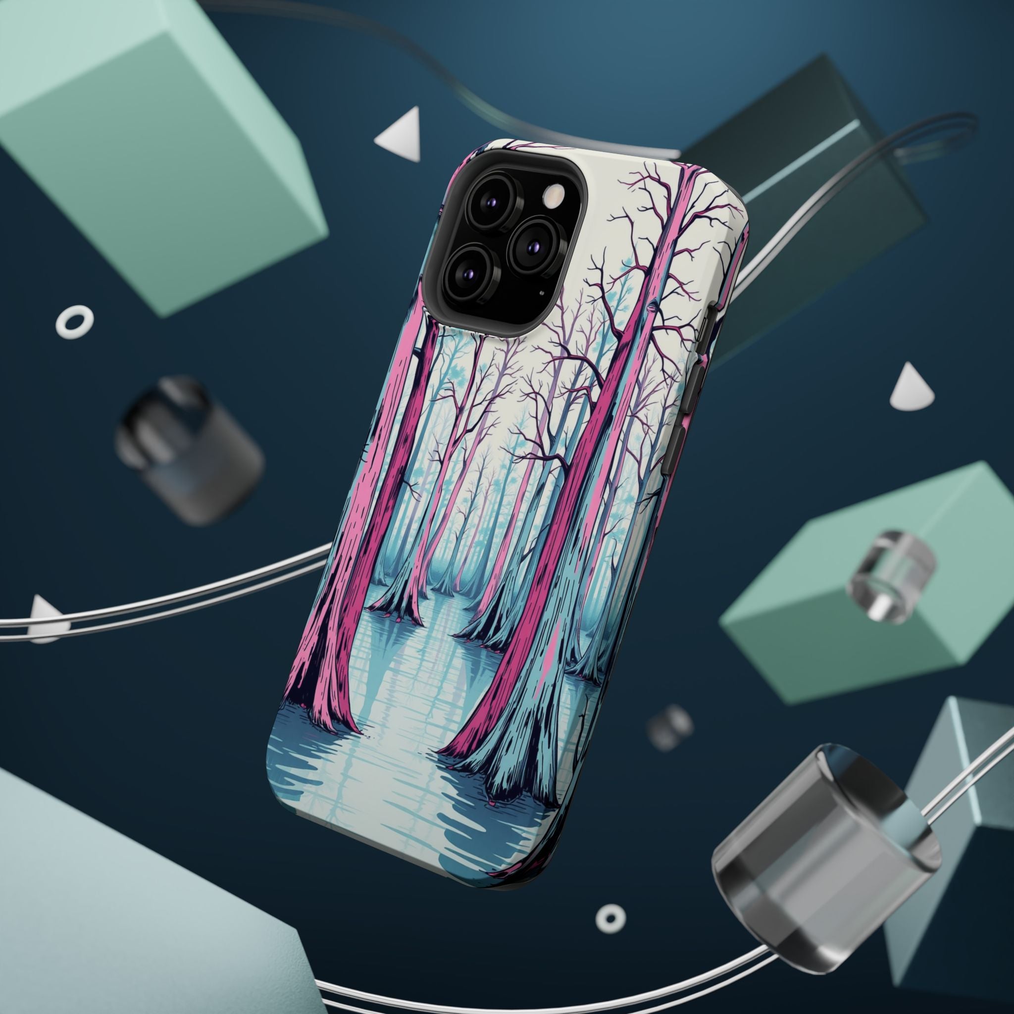 iPhone Cypress Swamp Hand-Drawn Sketch Slim Everyday Designer Case · iPhone Case