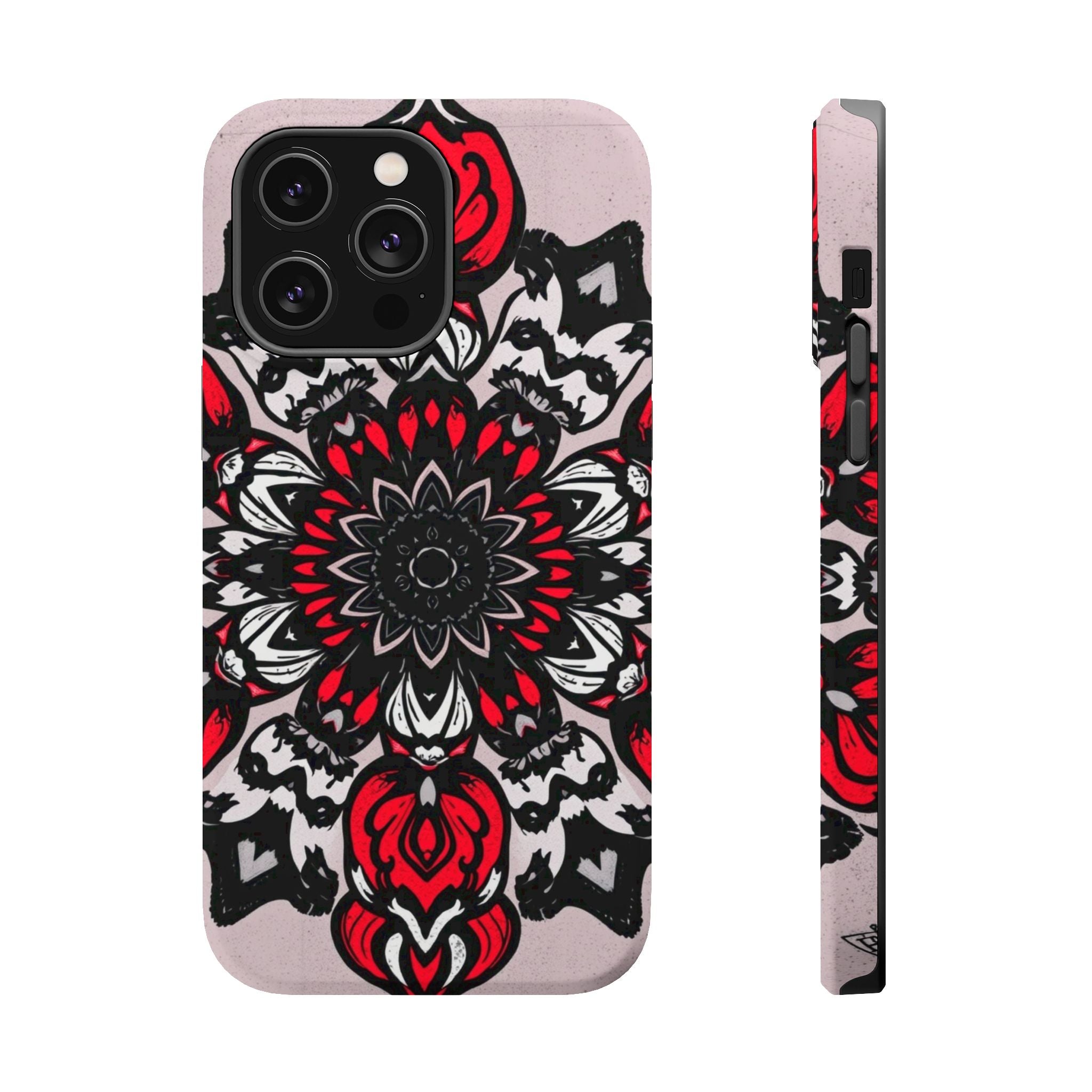 iPhone Floral Mandala Bold Art Slim Everyday Designer Case · iPhone Case