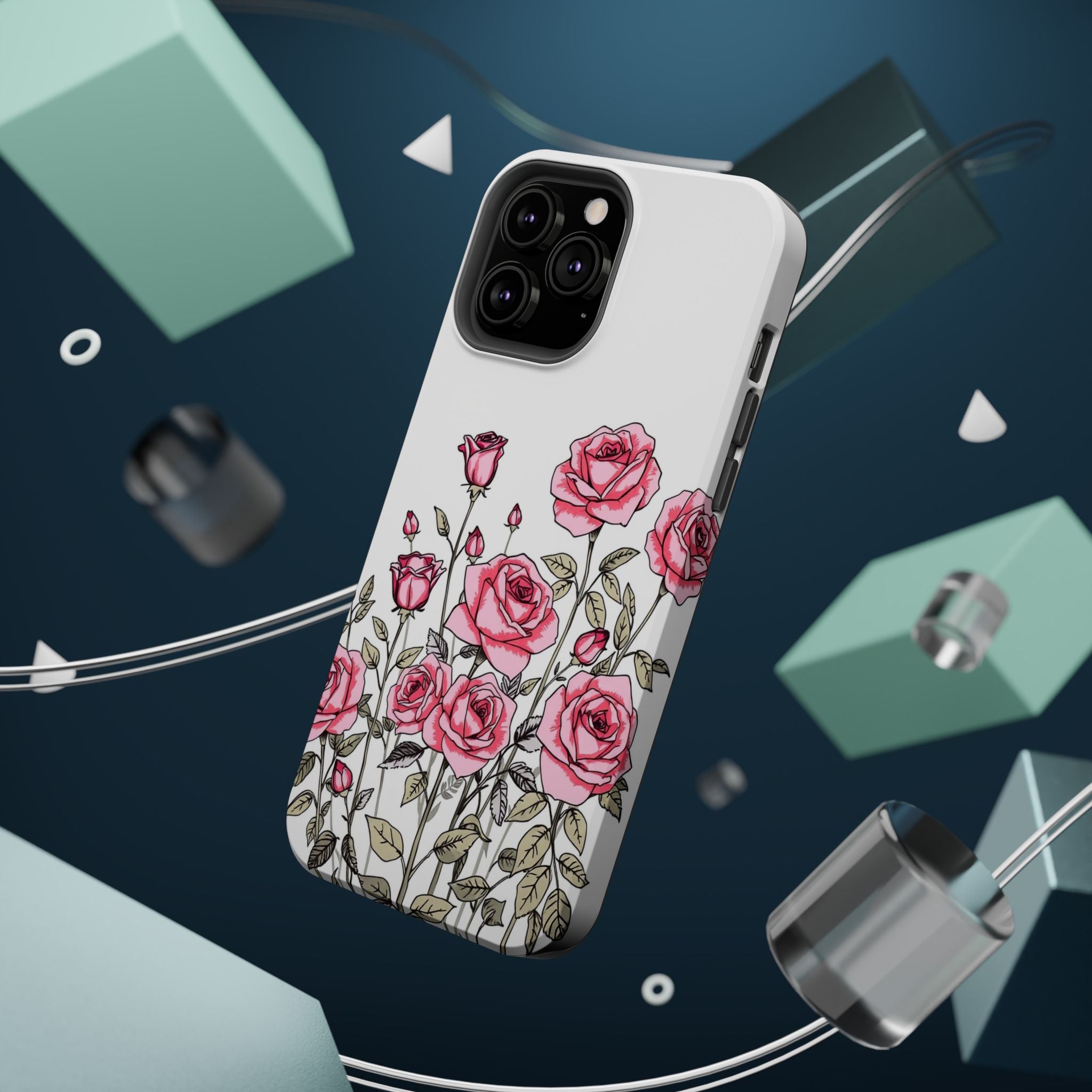iPhone Rose Garden Hand-Drawn Sketch Slim Everyday Designer Case · iPhone Case