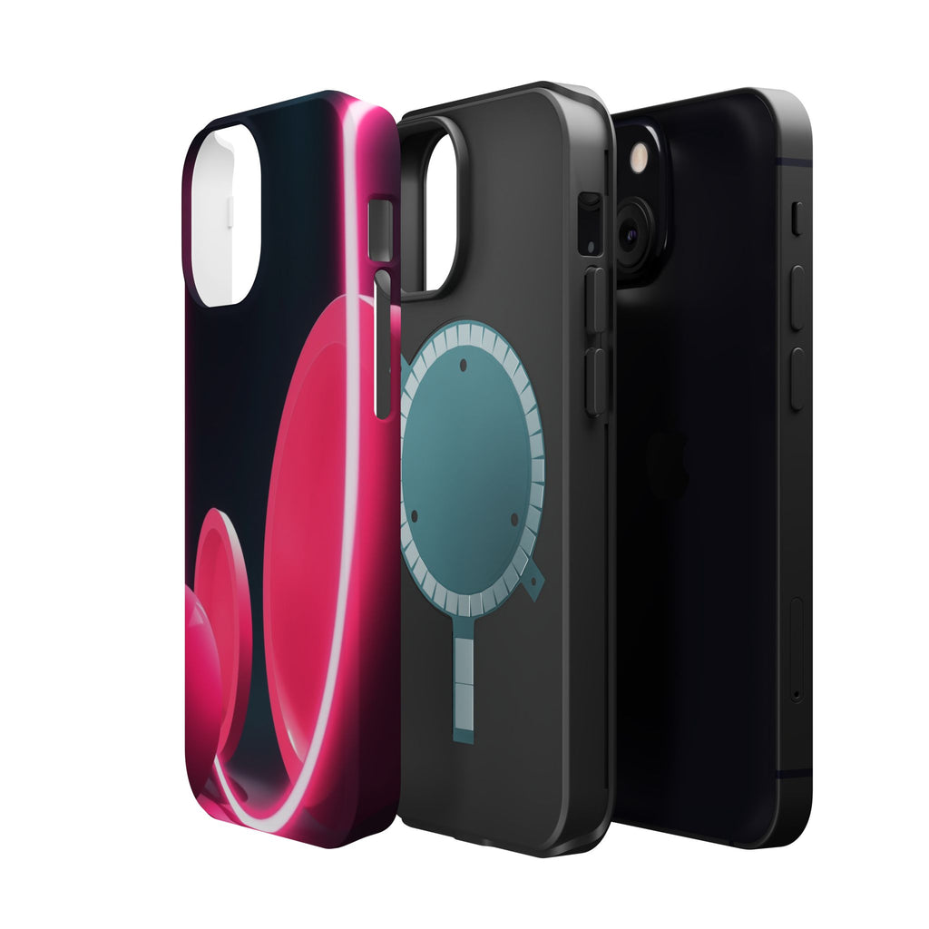 iPhone 1960s Mod Circles Neon Cyberpunk Slim Everyday Designer Case · iPhone Cas