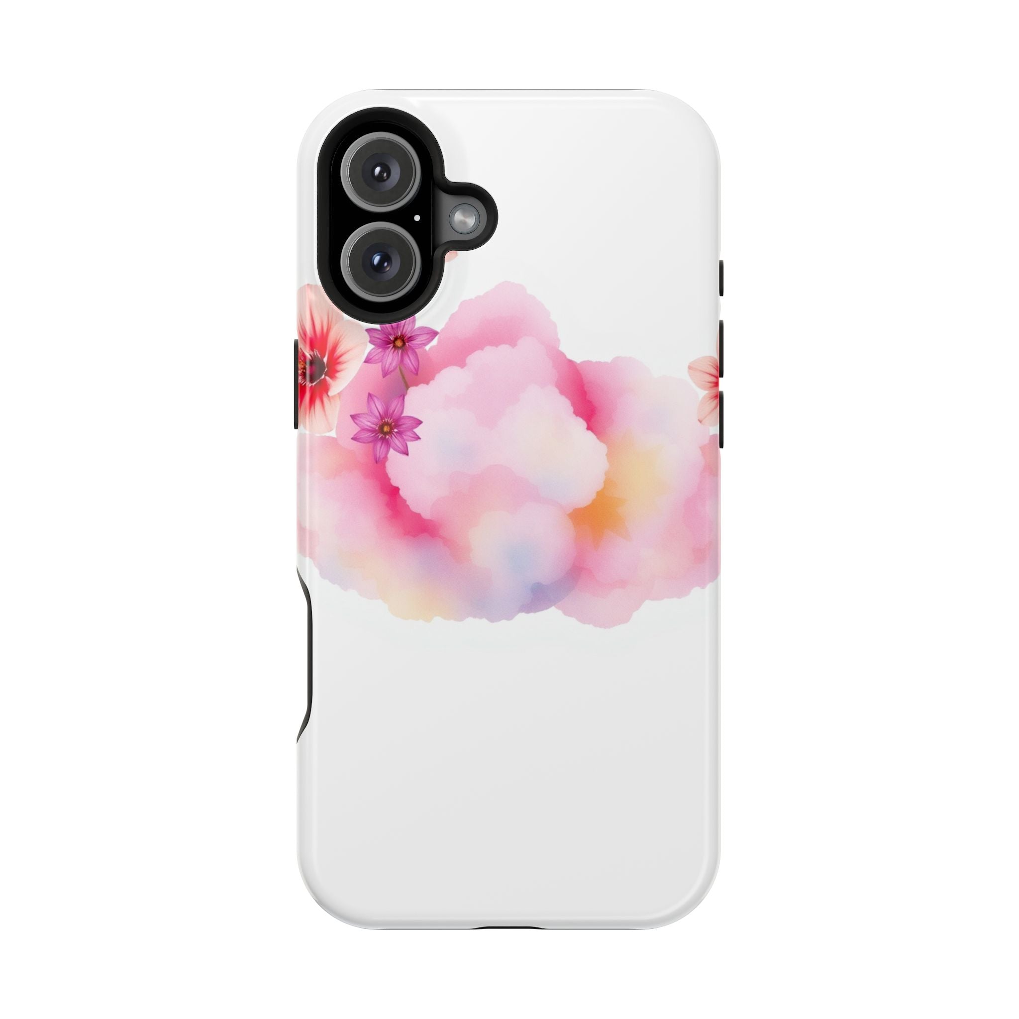 iPhone Pastel Floral Cloud Vibrant Watercolor Carry Case Slim Snap Case · iPhone